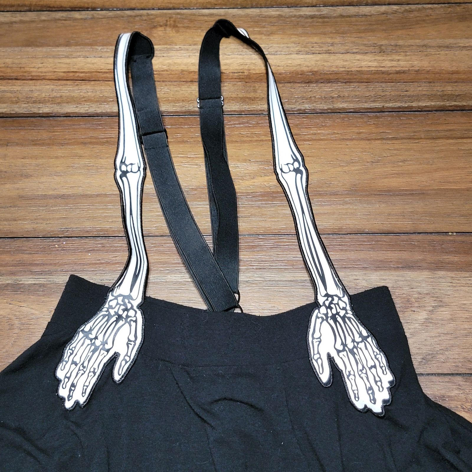 Hot Topic Hot Topic Black Skirt w/ Bones Suspenders - Size Large Size 30" / US 8 / IT 44 - 2 Thumbnail
