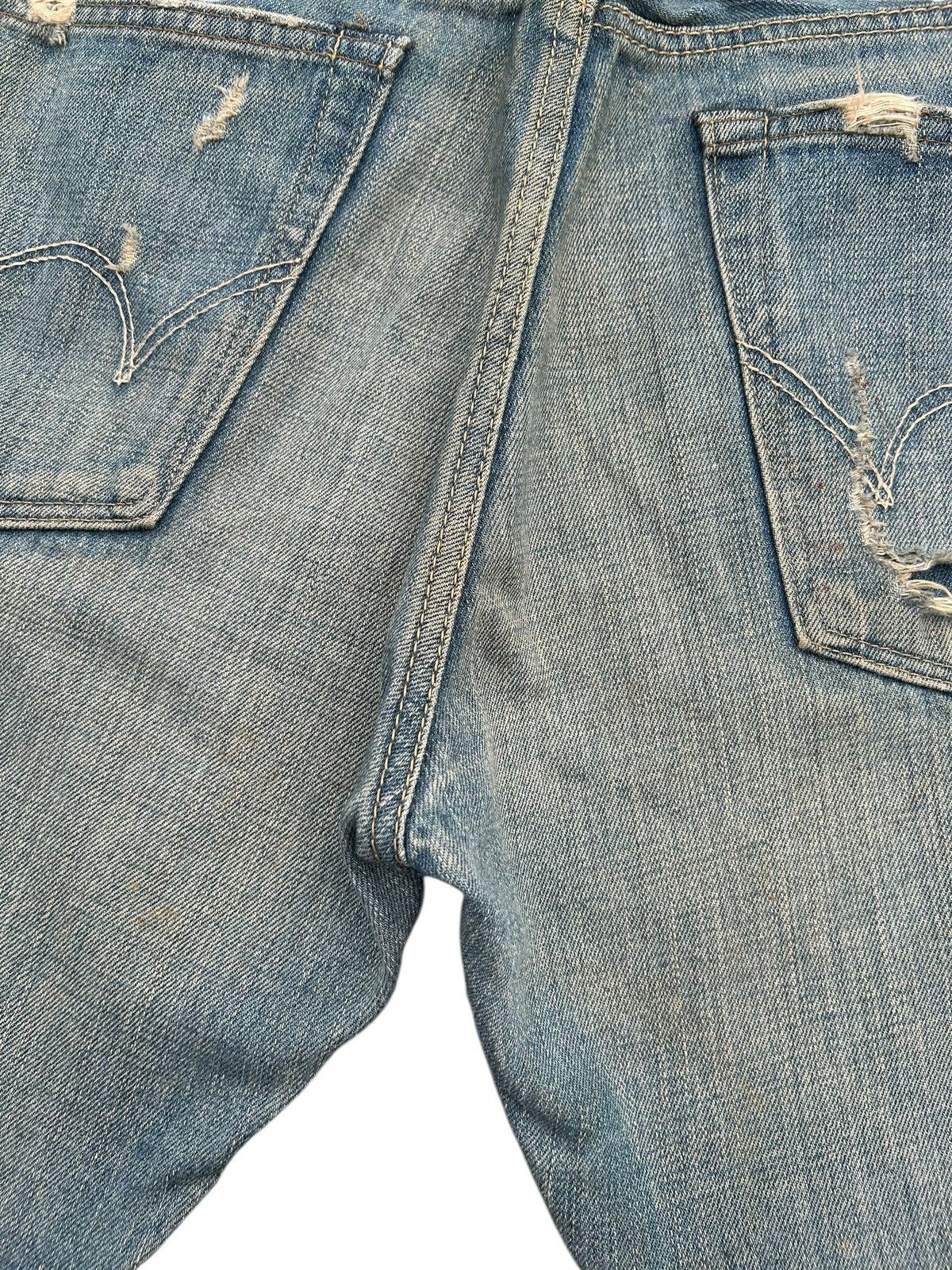 Kapital Vintage Edwin 505ZX Selvedge Buckle Back Distressed Denim Size US 32 / EU 48 - 16 Thumbnail