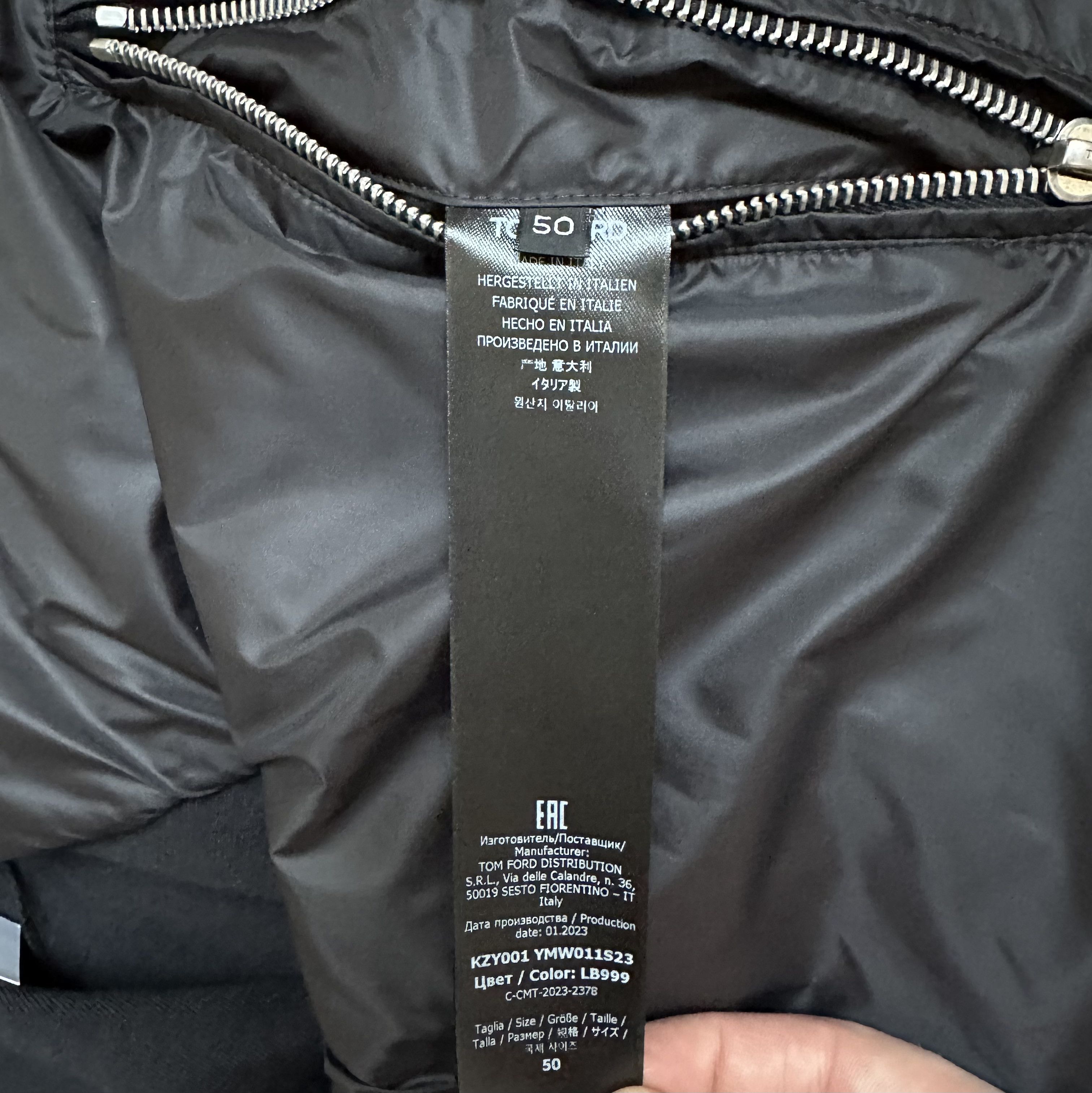 Tom Ford Tom Ford Nylon Down Front Blouson Black Size US M / EU 48-50 / 2 - 5 Thumbnail