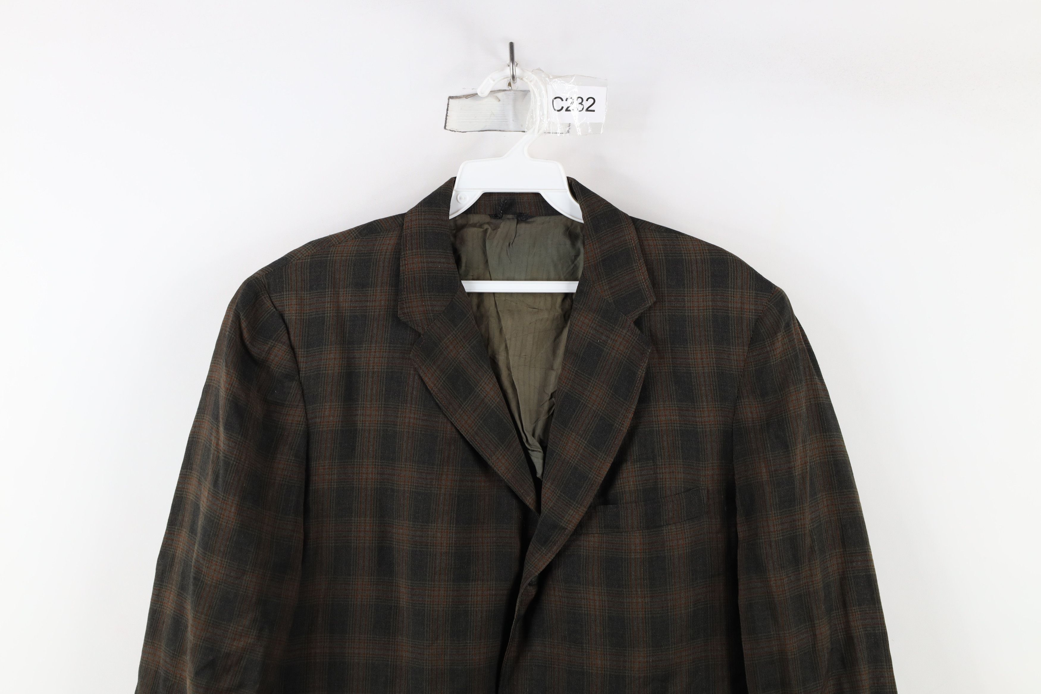 Vintage Vintage 60s Streetwear Sport Coat Suit Jacket Plaid USA Size US L / EU 52-54 / 3 - 2 Thumbnail