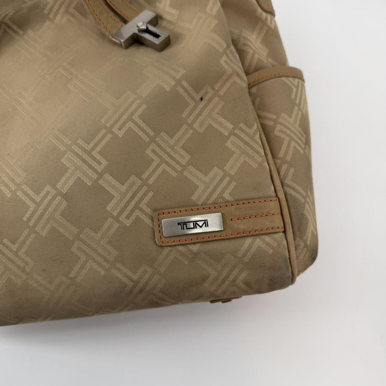 Tumi Tumi Beige Monogram Satchel Bag Size ONE SIZE - 2 Thumbnail
