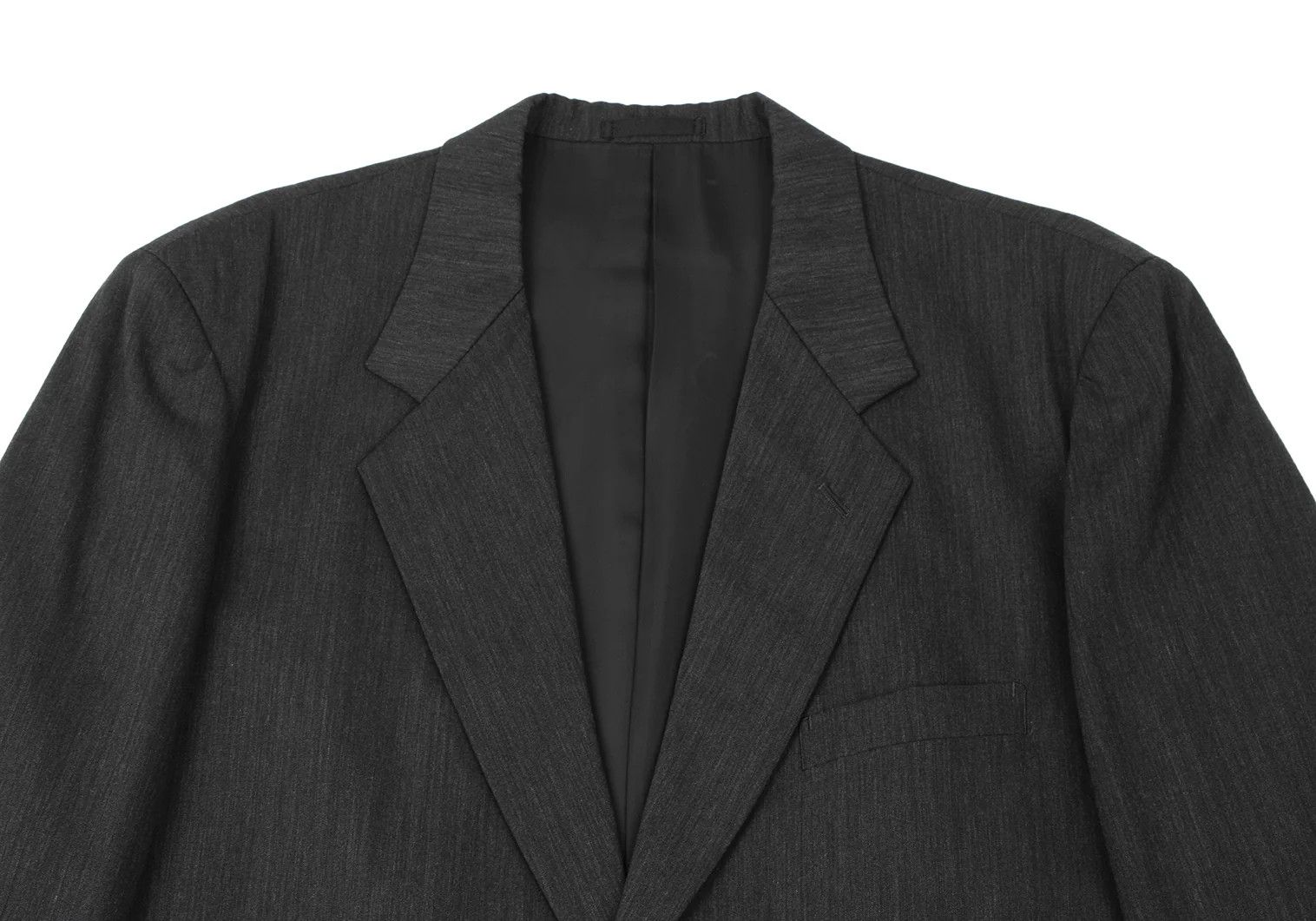 Issey Miyake Wool 2-Button Jacket in Charcoal, Size L Size US L / EU 52-54 / 3 - 2 Thumbnail