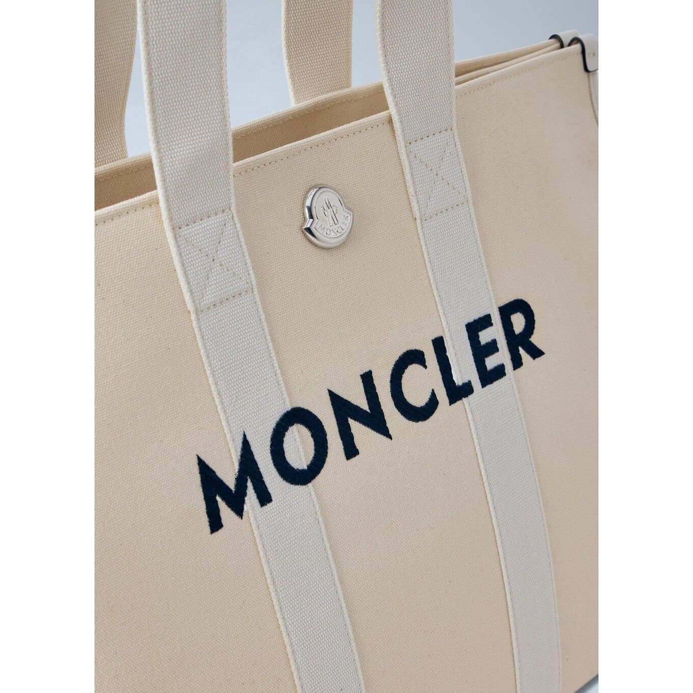 Moncler MONCLER Canvas White Tote Bag New Size ONE SIZE - 4 Thumbnail