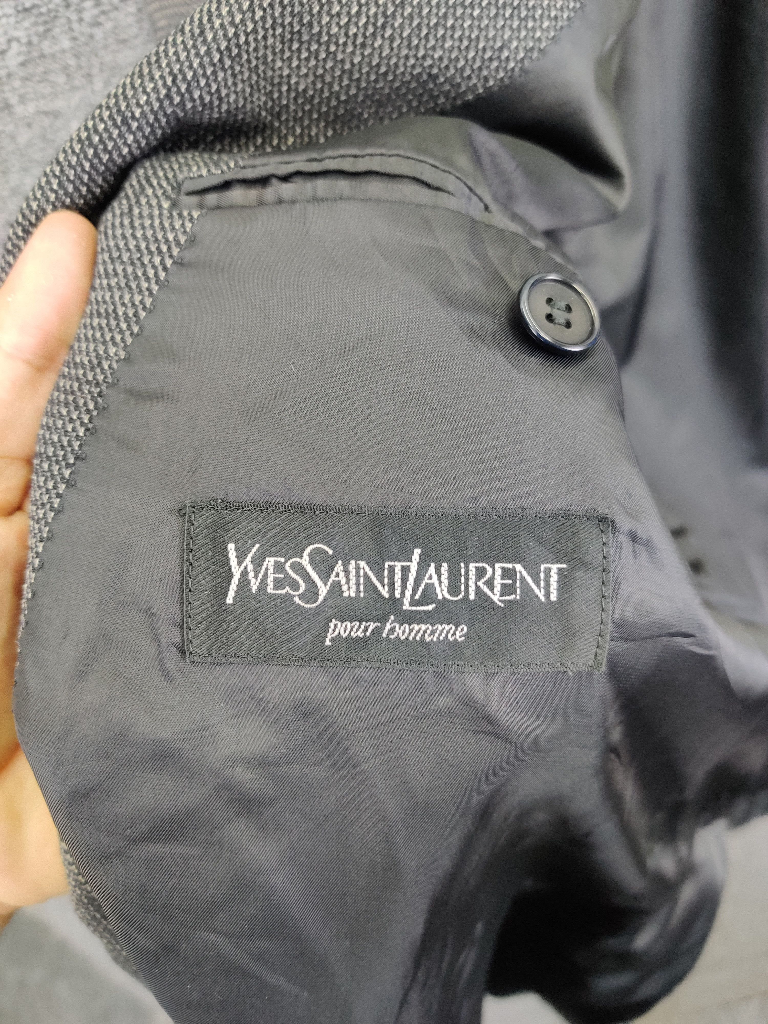 Yves Saint Laurent Vintage Yves Saint Laurent Wool Double Breasted Blazer Size US L / EU 52-54 / 3 - 9 Thumbnail