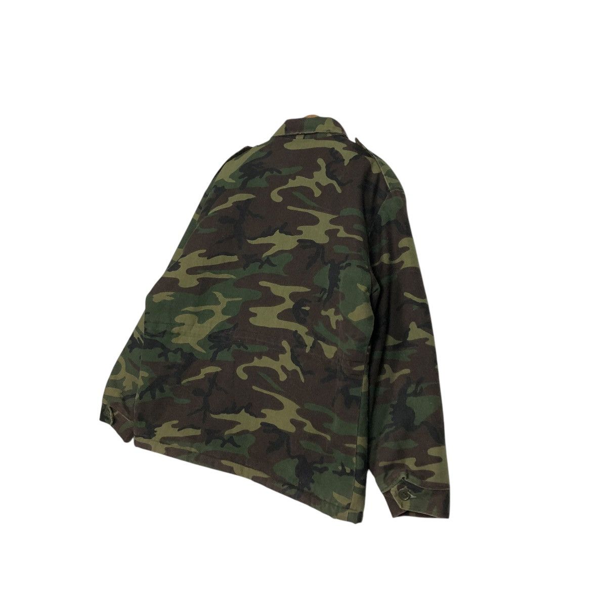 Vintage 🔥VINTAGE CHORE JACKET M-52 CARGO POCKET CAMOUFLAGE USA Size US L / EU 52-54 / 3 - 12 Thumbnail