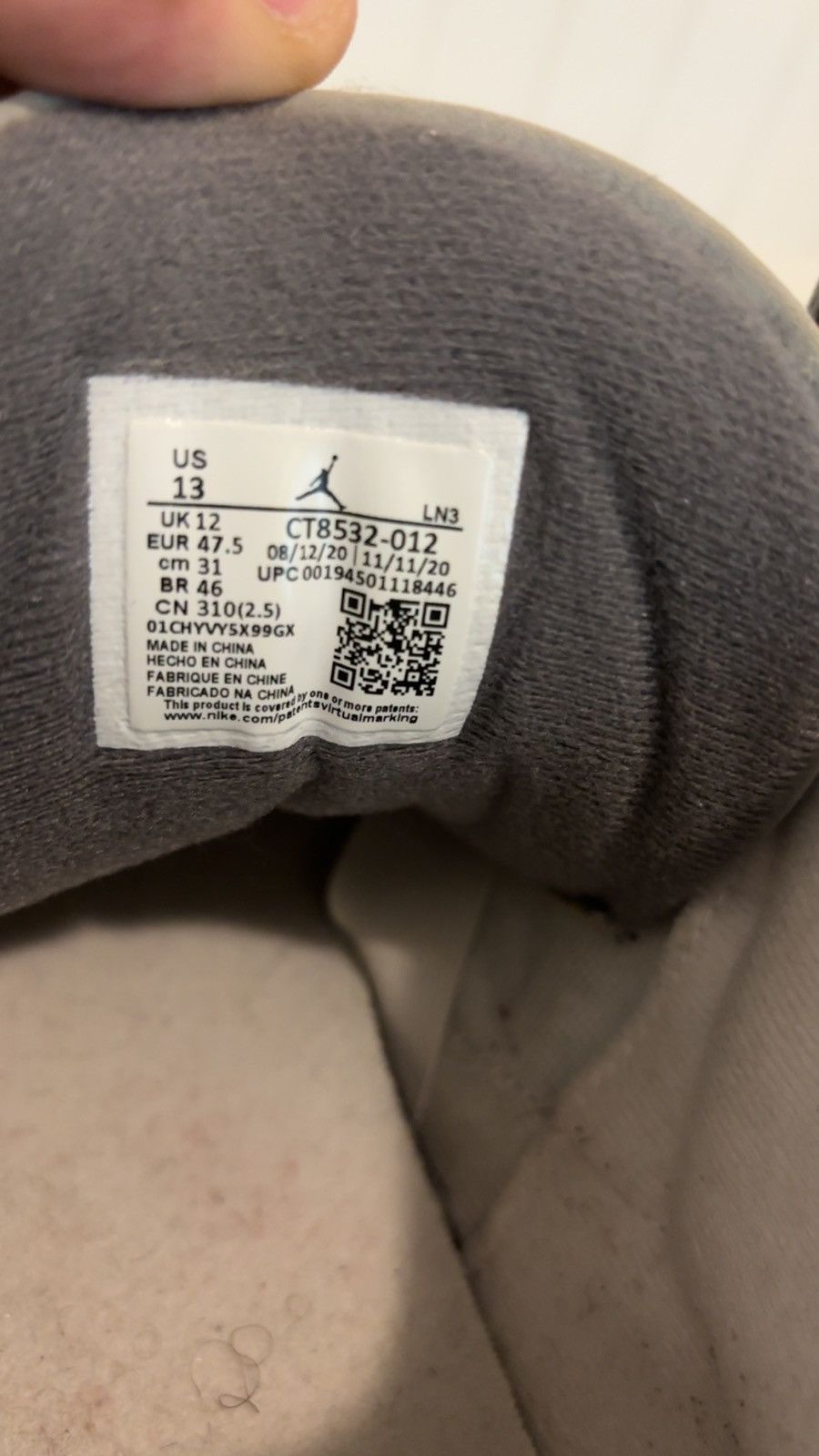 Jordan Brand Air Jordan 3 Cool Grey Size US 13 / EU 46 - 7 Thumbnail