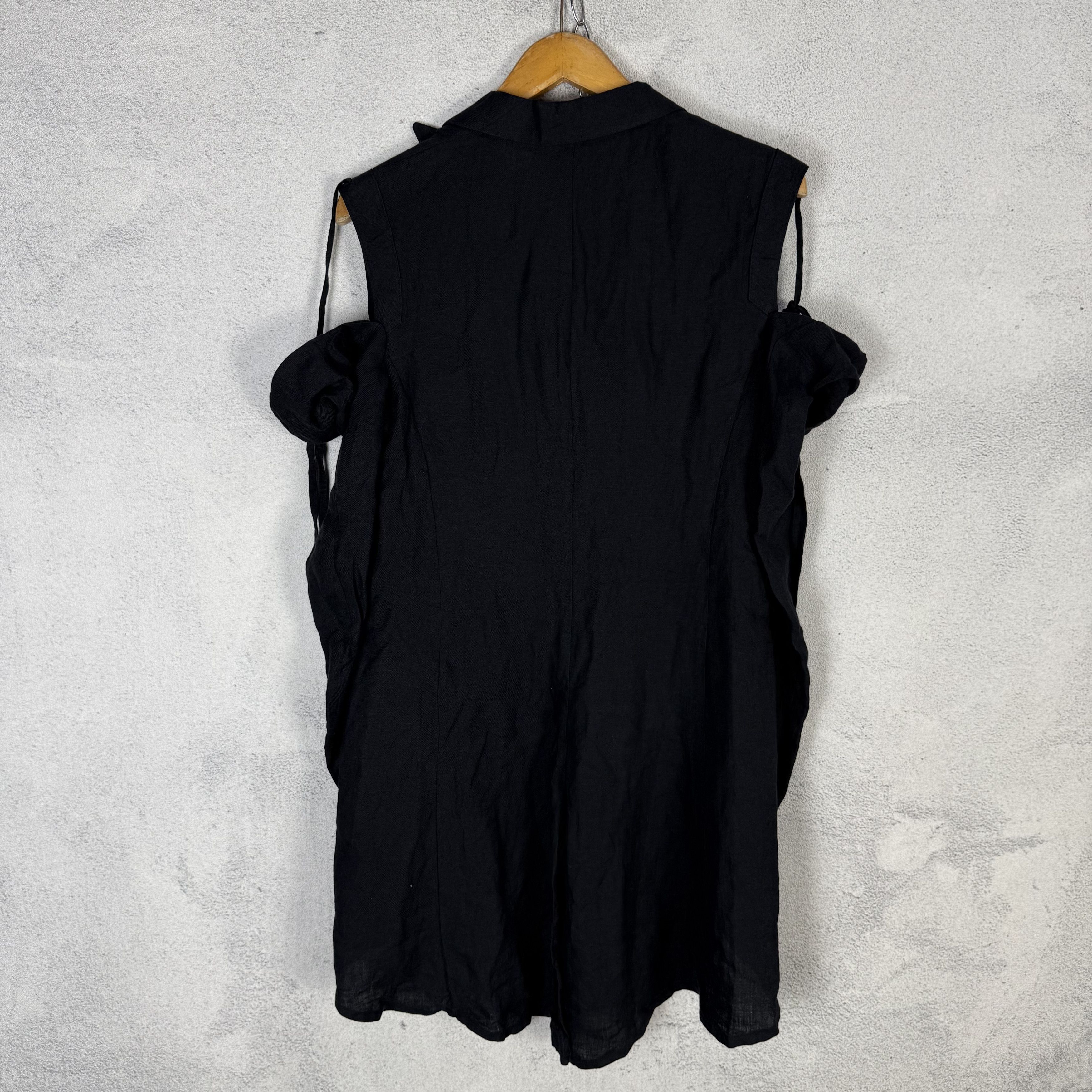 Yohji Yamamoto NOIR Yohji Yamamoto Black Blazer Outer Shirt Size S / US 4 / IT 40 - 3 Thumbnail