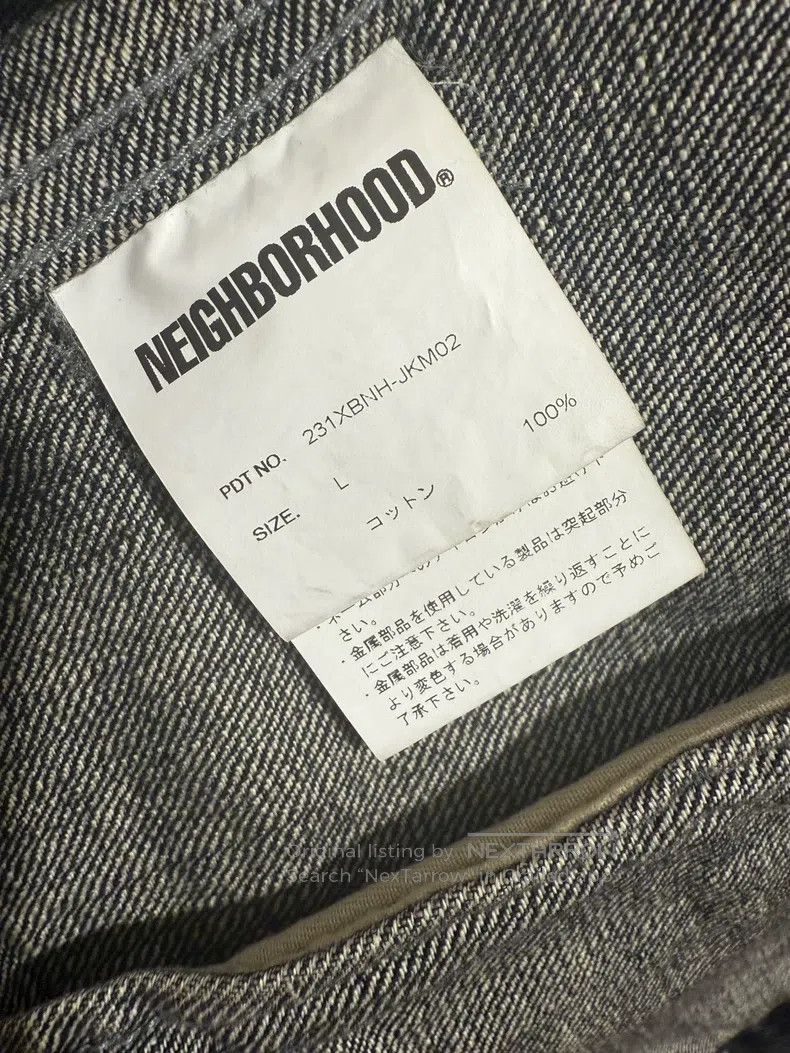 Neighborhood Neighborhood Water-washed Denim Jacket Black Size US L / EU 52-54 / 3 - 5 Thumbnail