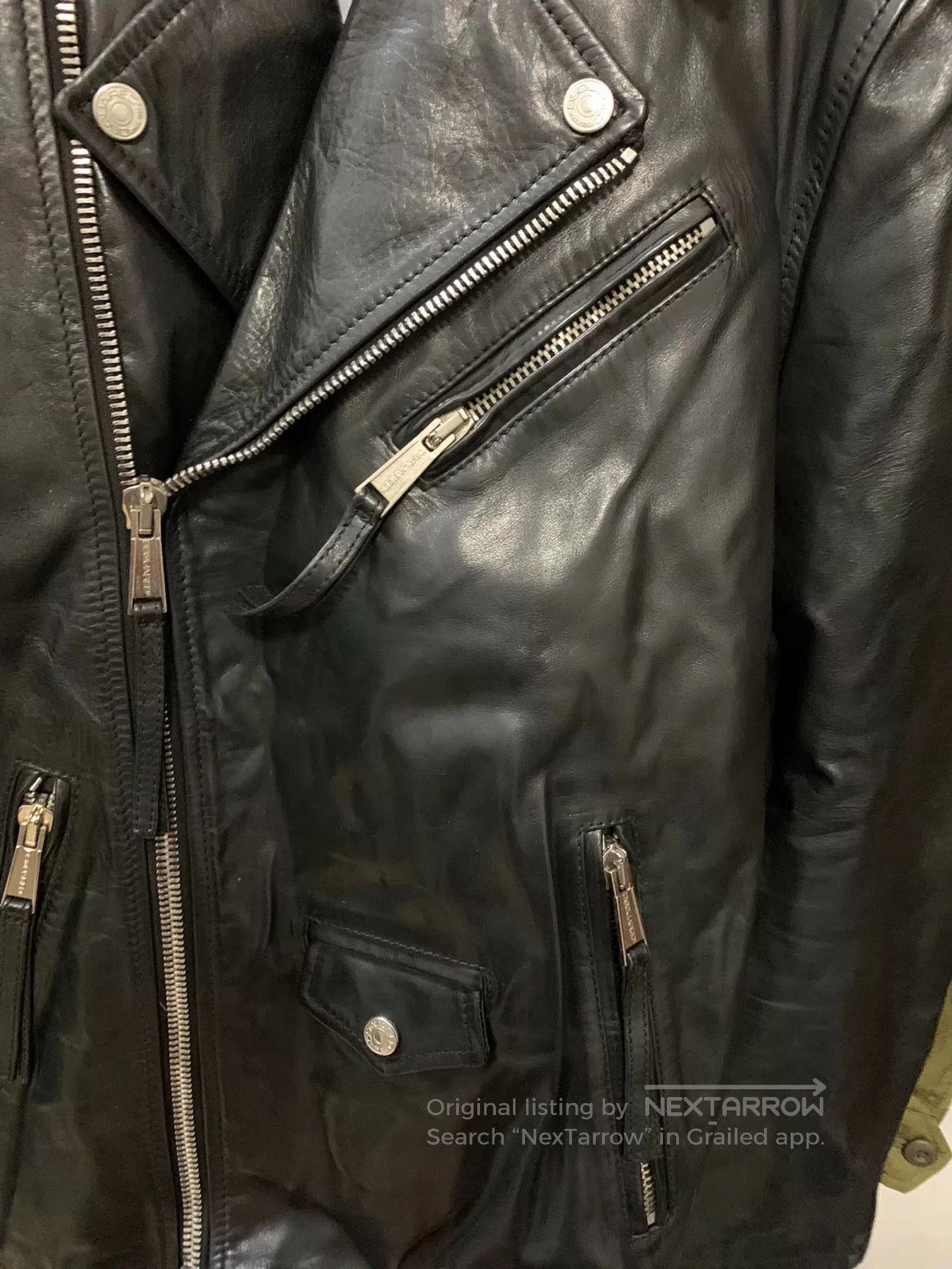 Dsquared2 Dsquared2 Men's Leather Jacket. Size US L / EU 52-54 / 3 - 3 Thumbnail