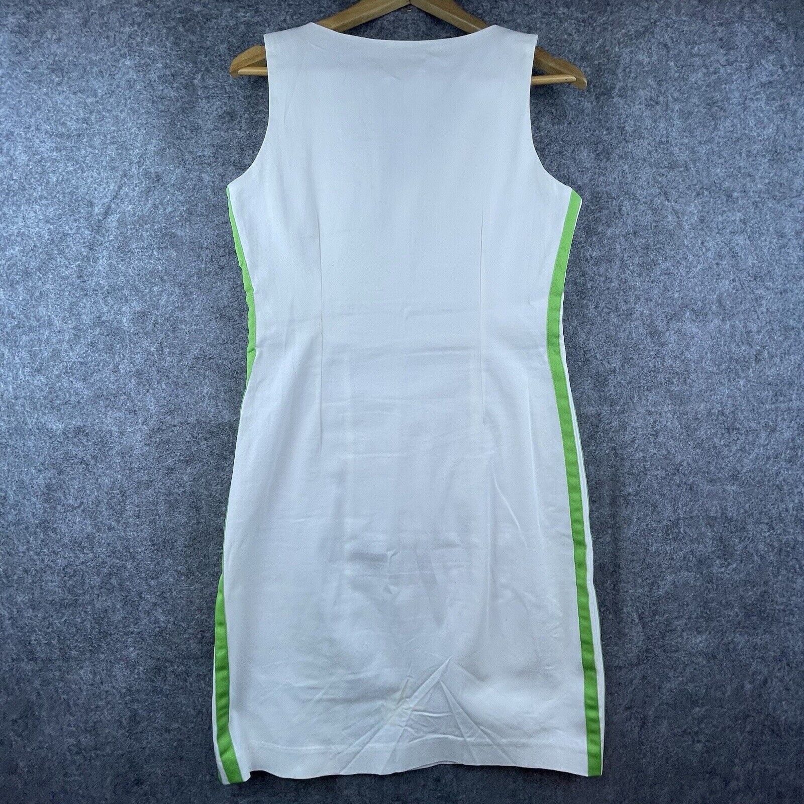 Willi Smith Willi Smith Dress 8 Mod Retro Green White 60s/70s Preppy Size M / US 6-8 / IT 42-44 - 2 Thumbnail