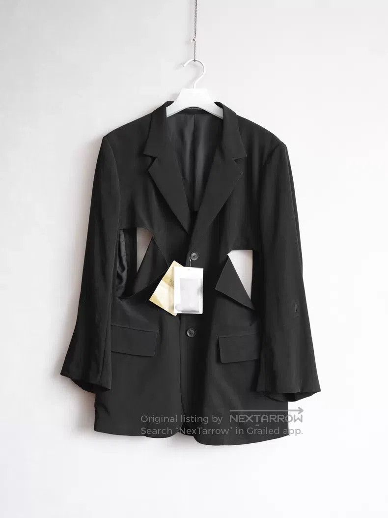 Yohji Yamamoto Yohji Yamamoto 25SS window cut-out triacetate jacket| Size US M / EU 48-50 / 2 - 1 Thumbnail