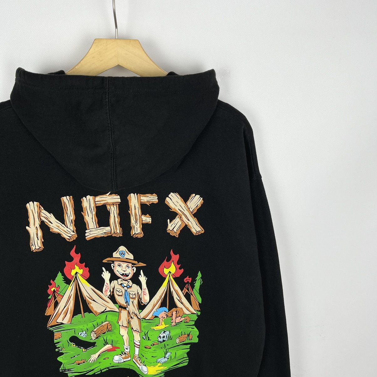 Band Tees Vintage NOFX Anarchy Camp punk rock band hoodie 00’s Size US L / EU 52-54 / 3 - 2 Thumbnail