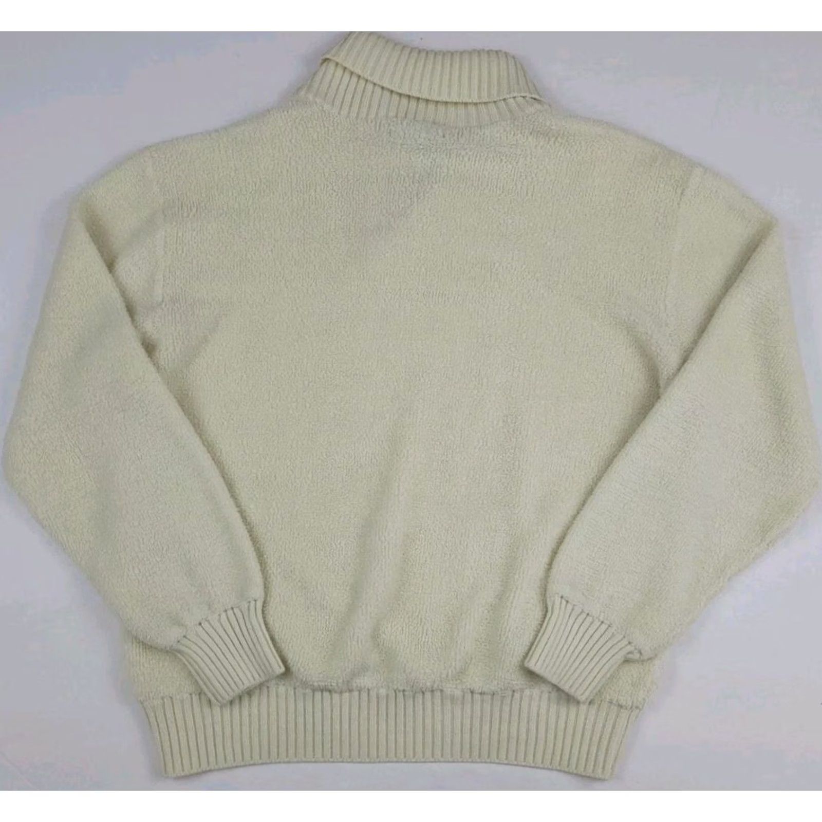 Vintage VINTAGE Silvermans Sweatshirt Pullover Shawl Collar Knit Terry USA 70s 70s White Size S/M Men Mens Size US S / EU 44-46 / 1 - 7 Thumbnail
