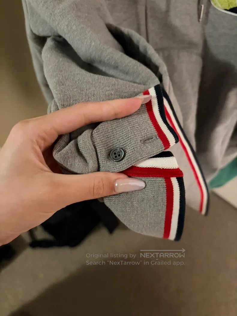 Thom Browne Thom Browne Tennis Gray Hooded Sweatshirt Size US M / EU 48-50 / 2 - 4 Thumbnail