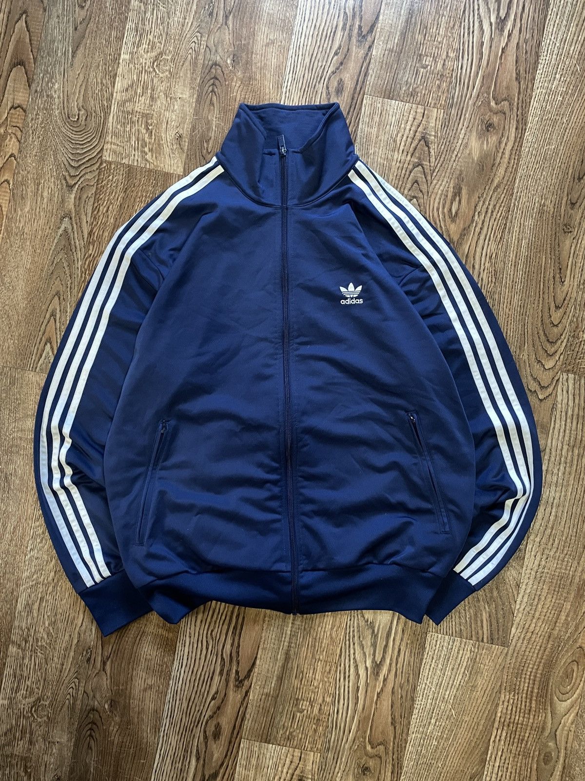 Adidas Vintage Rare Y2K Adidas Track Jacket Wales Bones Style Size US L / EU 52-54 / 3 - 3 Thumbnail