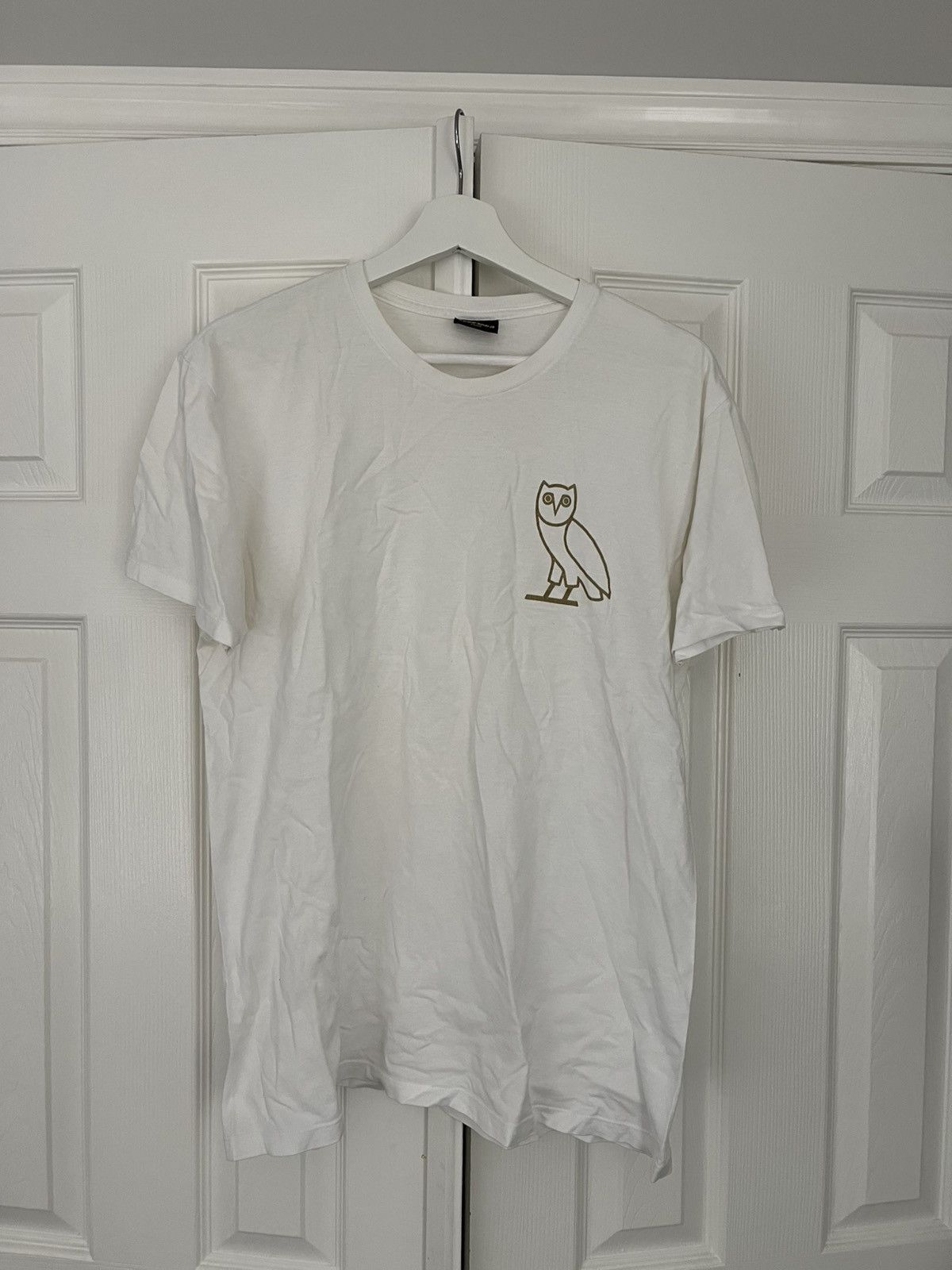 Drake OVO big owl white t shirt Size US L / EU 52-54 / 3 - 1 Thumbnail