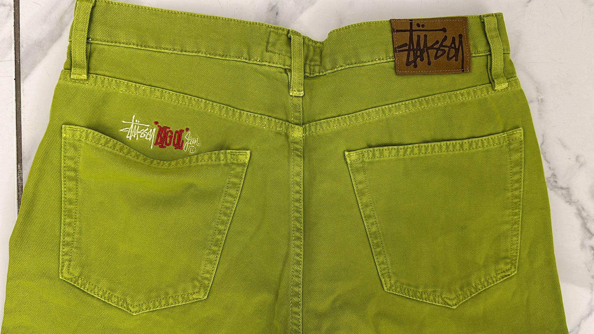 Stüssy Big Ol' Jeans Cactus 30 inches Stussy Big Ol' Jean Washed Canvas “Cactus” 30
