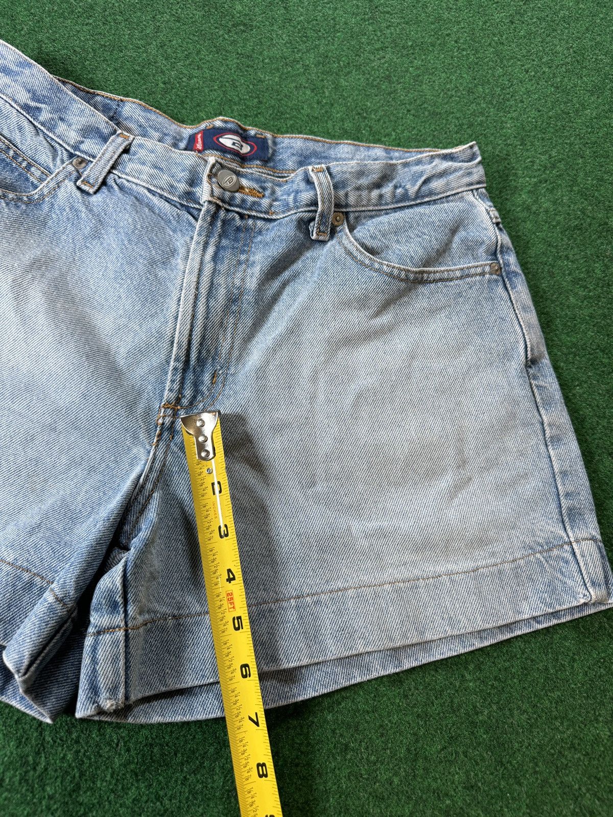 Vintage Vintage 90s Y2K Bongo Jorts Jnco Style Grunge Denim Shorts Size 31" - 6 Thumbnail