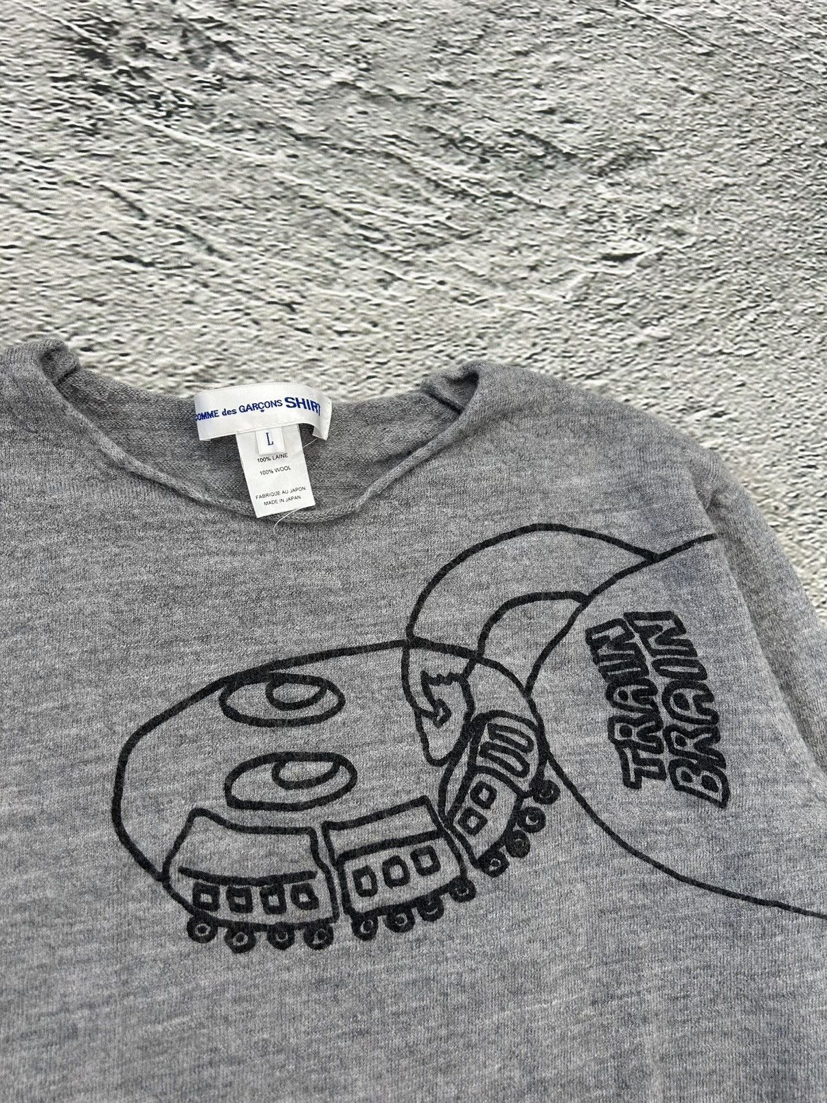 Comme des Garcons Comme Des Garcons shirt SS17 sweater Brain Train Runway wool Size US S / EU 44-46 / 1 - 2 Thumbnail