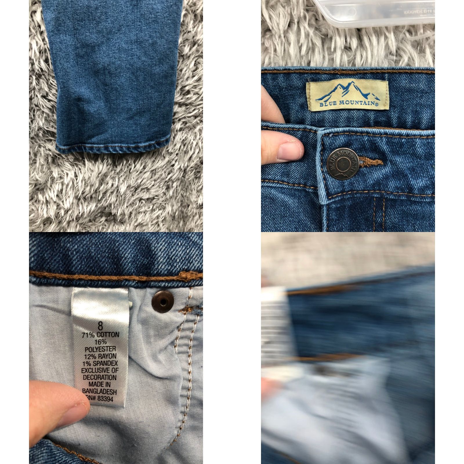 The Mountain Blue Mountain Jeans Size 8 Womens Mid Rise Dark Wash Denim Bootcut Blue Mountain Jeans Womens Size 8 Mid Rise Dark Wash Bootcut Size 30" / US 8 / IT 44 - 8 Thumbnail