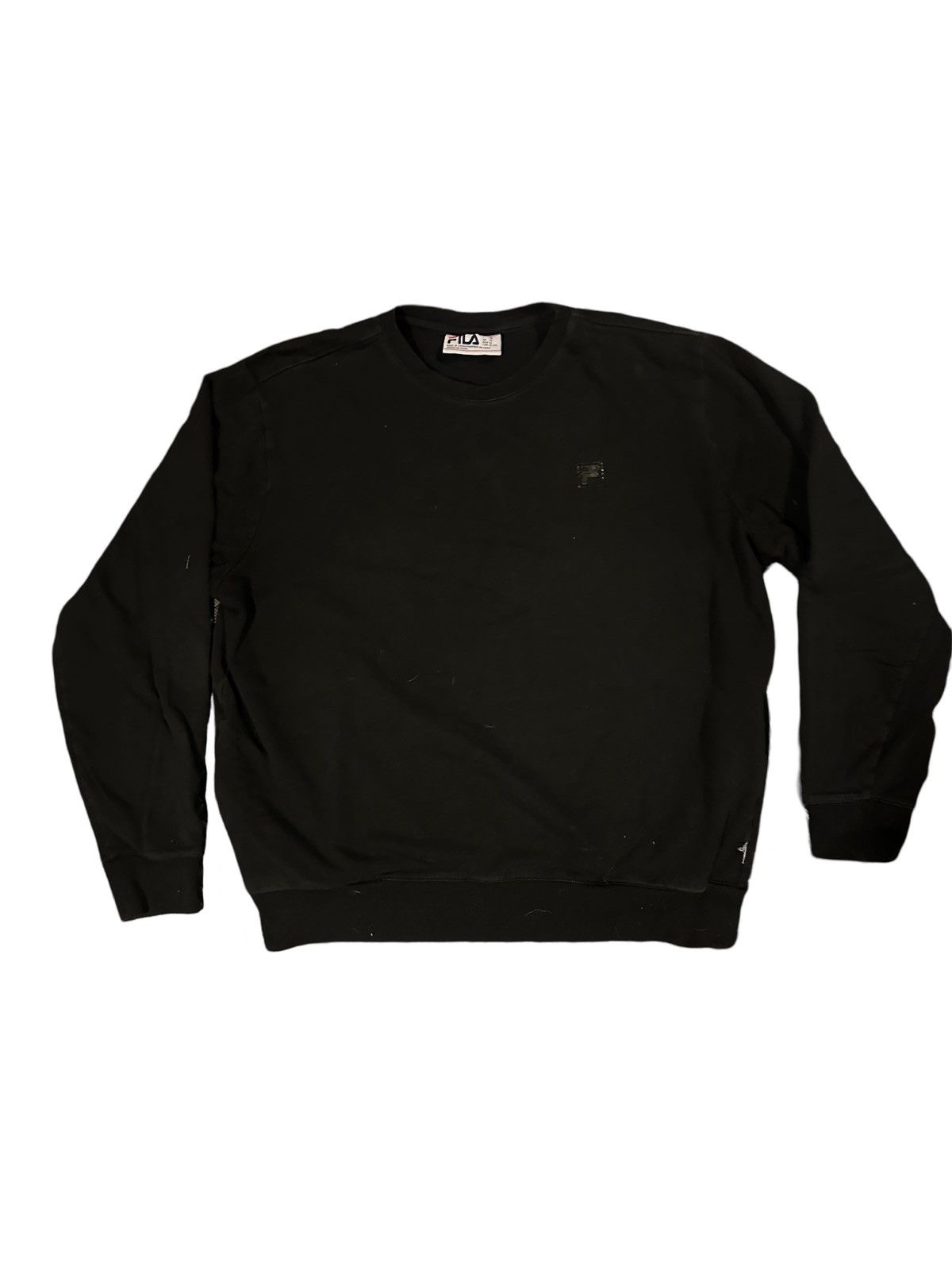 Fila × Vintage Black on Black Fila Long Sleeve T-Shirt Size US XL / EU 56 / 4 - 1 Thumbnail