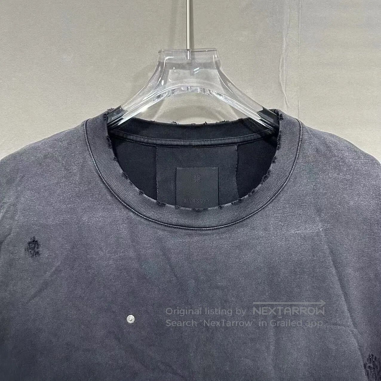 Givenchy Givenchy Gradient Distressed Short Sleeve Shirt. Size US S / EU 44-46 / 1 - 2 Thumbnail