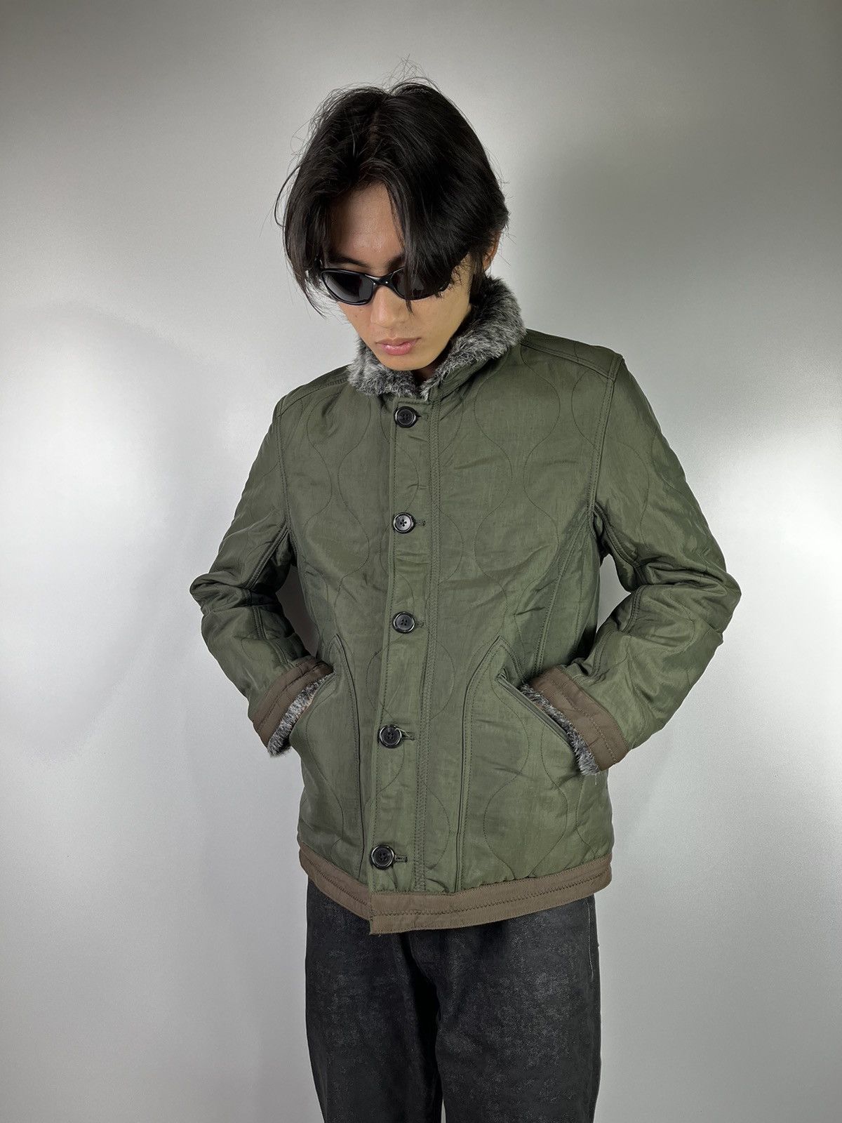 If Six Was Nine × Japanese Brand × Le Grande Bleu (L.G.B.) Stock holder faux fur jacket vkei style japan Size US M / EU 48-50 / 2 - 3 Thumbnail