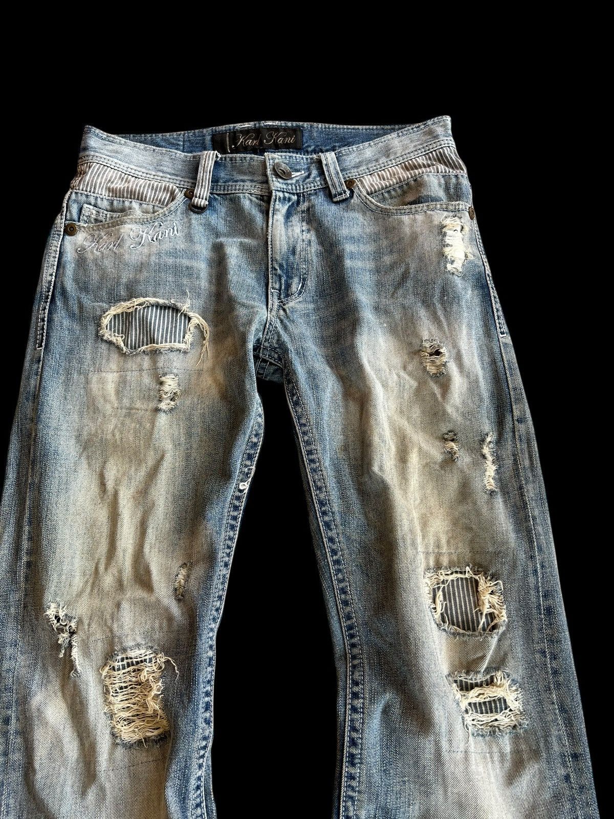 Japanese Brand Vintage Karl Kani Distress Faded Jean Size US 32 / EU 48 - 7 Thumbnail