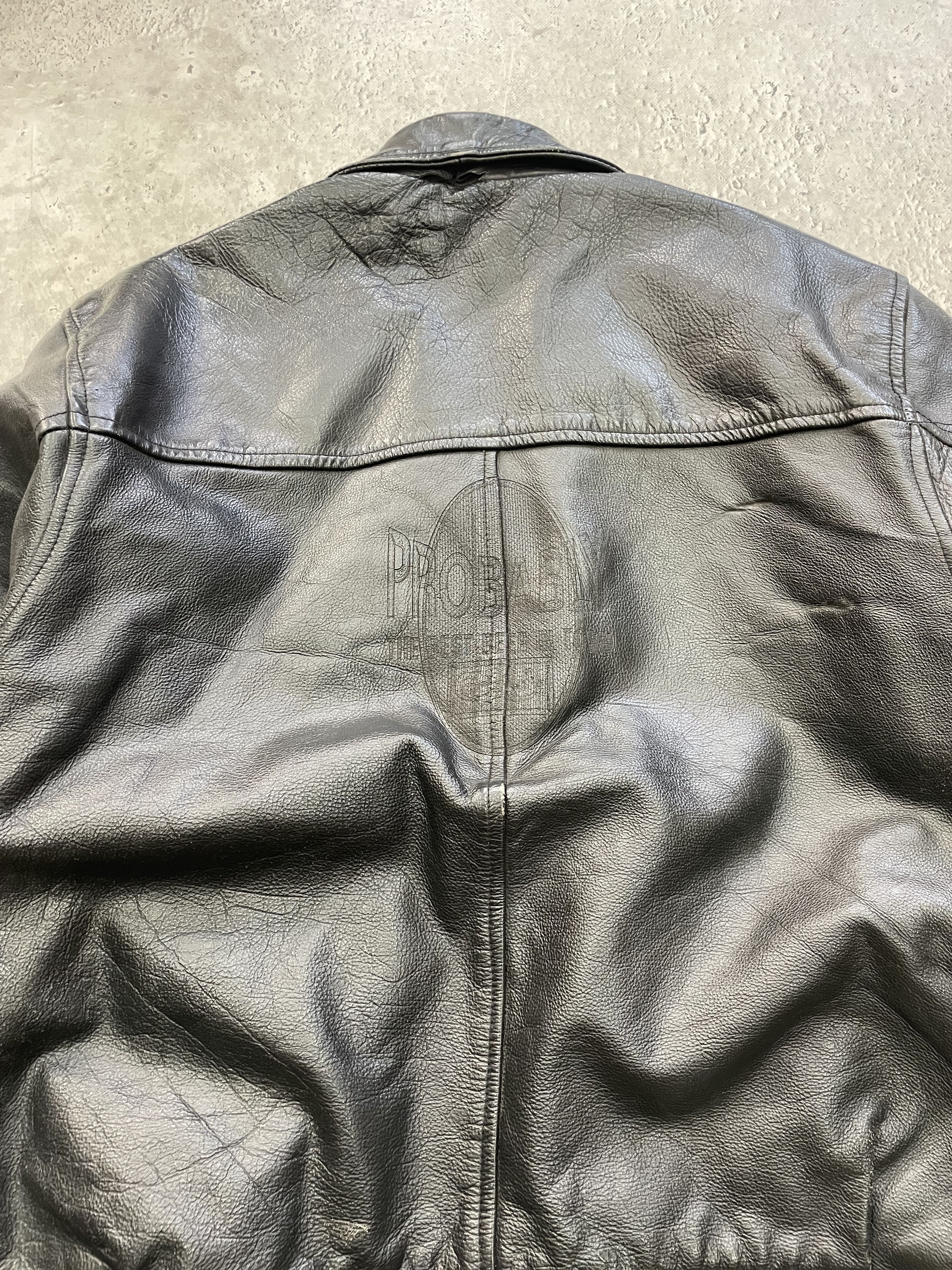 Harley Davidson Avant garde cropped bomber leather retro hype diesel style Size US L / EU 52-54 / 3 - 16 Thumbnail