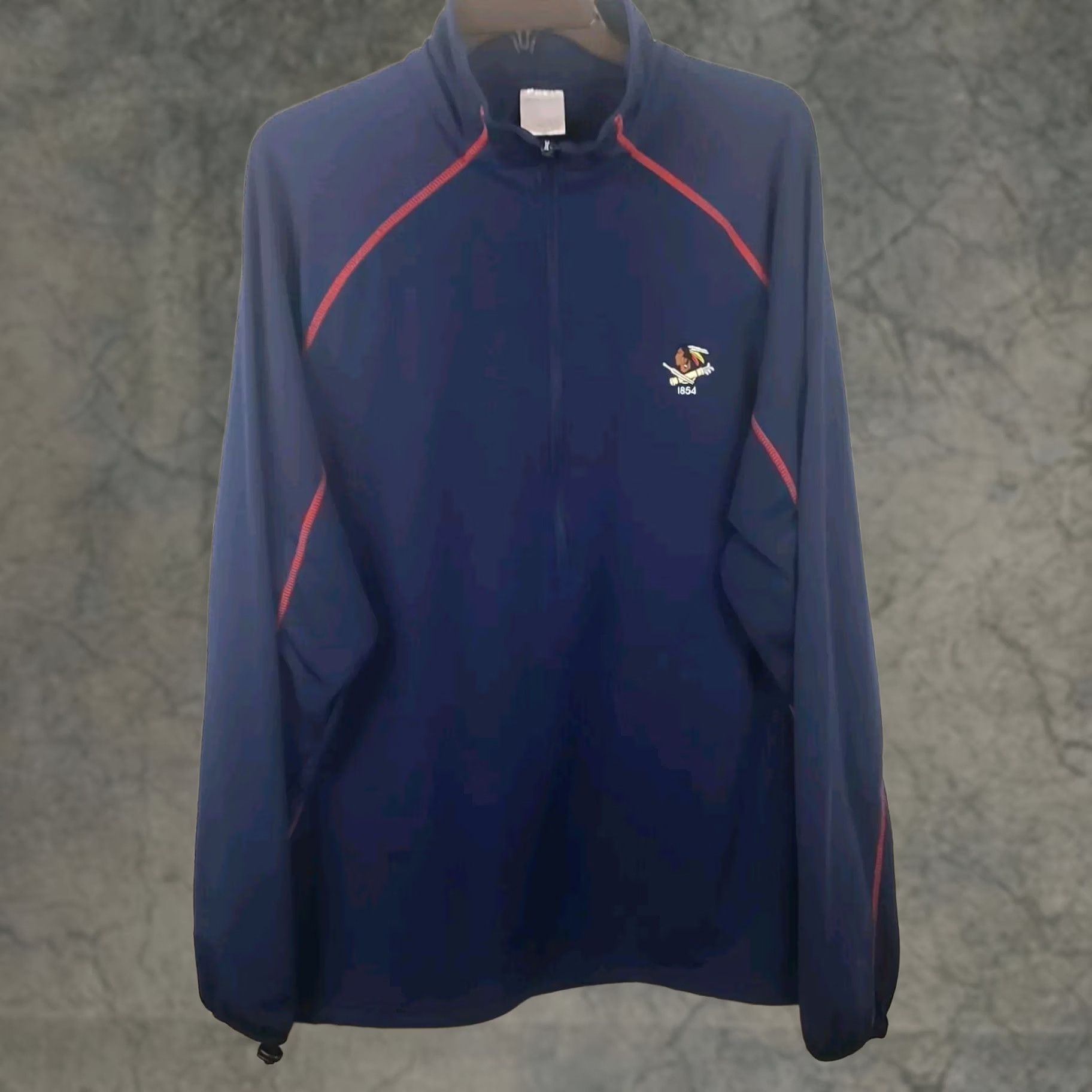 Vintage Levelwear Performance 1/2 Zip Golf Top Mens XL Blue Wissahickon Philadelphia Cricket Club Logo Pullover Jacket Knit Polyester Spandex Size US XL / EU 56 / 4 - 1 Thumbnail