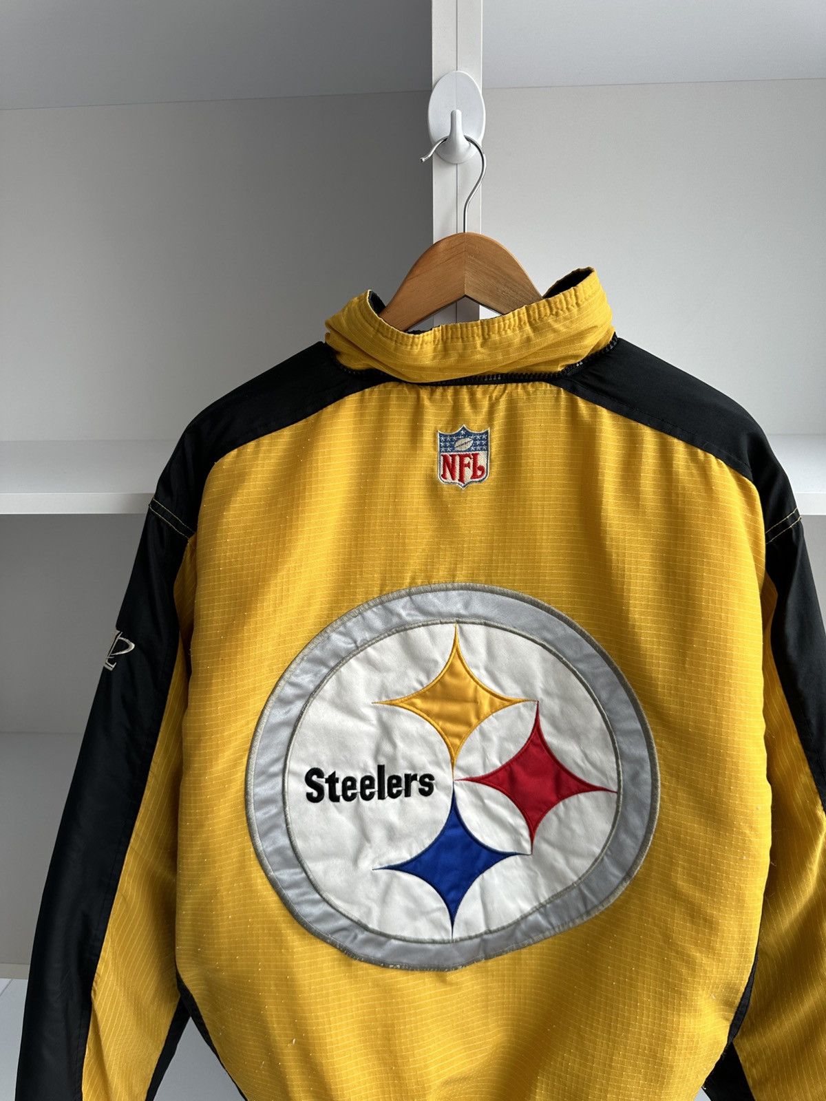NHL × Vintage Vintage Pittsburgh Steelers NHL Logo Athletic Bomber Jacket Size US M / EU 48-50 / 2 - 3 Thumbnail
