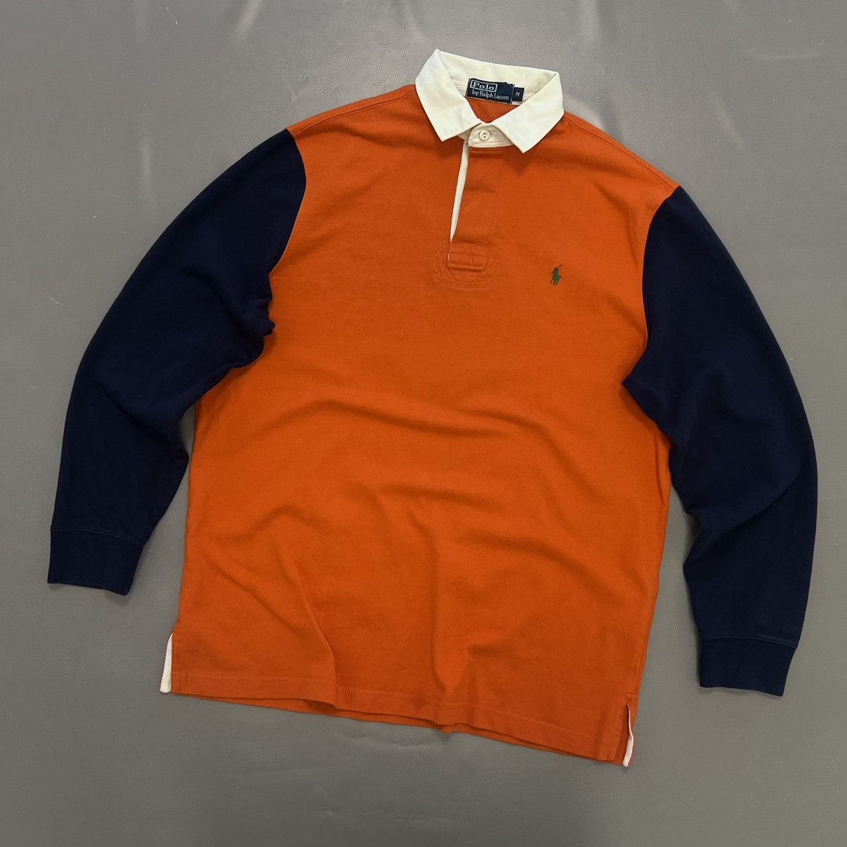 Polo Ralph Lauren × Rugby Ralph Lauren × Vintage Vintage Polo Ralph Lauren Big Logo #6 Rugby Shirt Size M Size US M / EU 48-50 / 2 - 1 Thumbnail