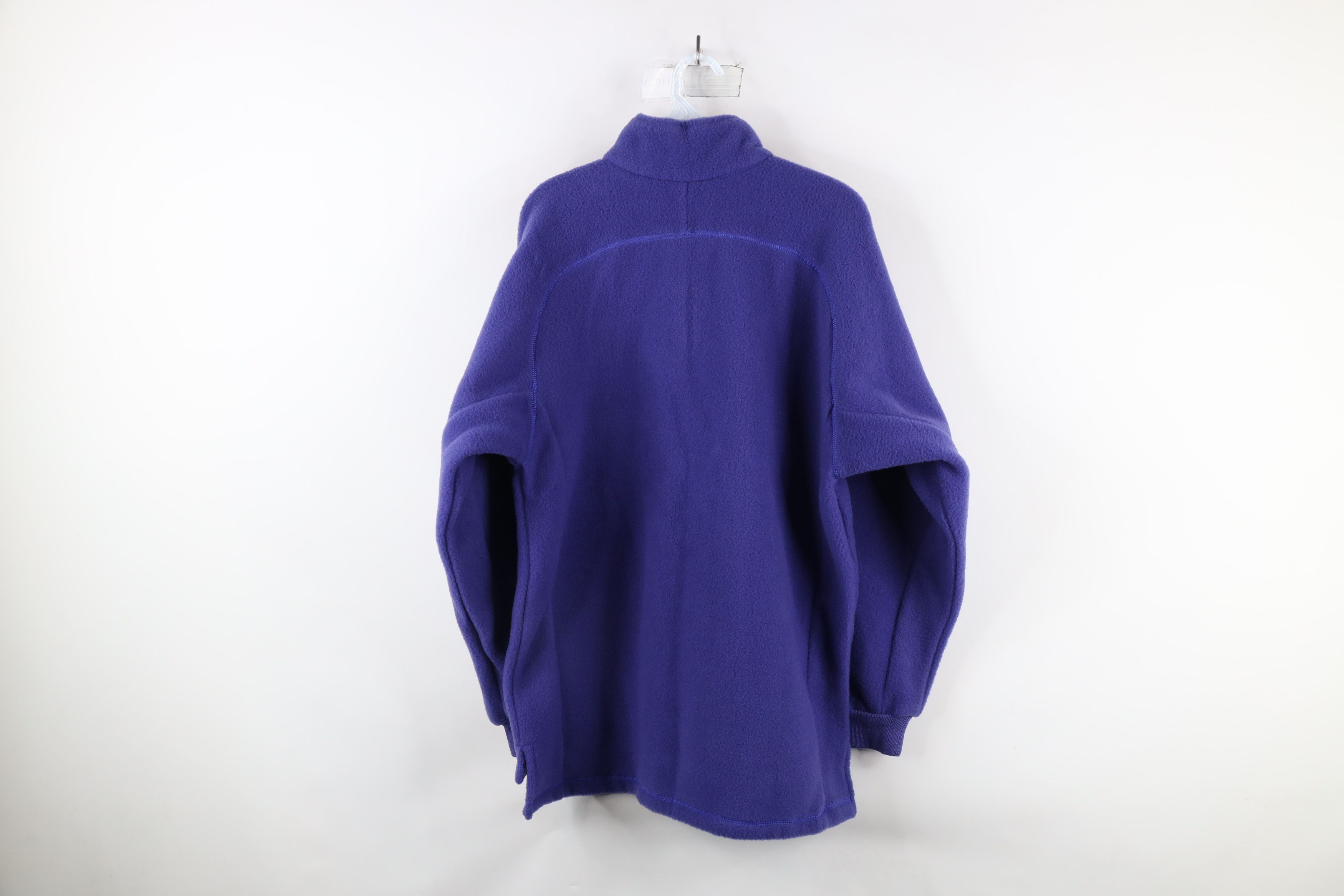 Reebok × Vintage Vintage 90s Reebok Half Zip Pullover Sweater Purple USA Size US L / EU 52-54 / 3 - 7 Thumbnail