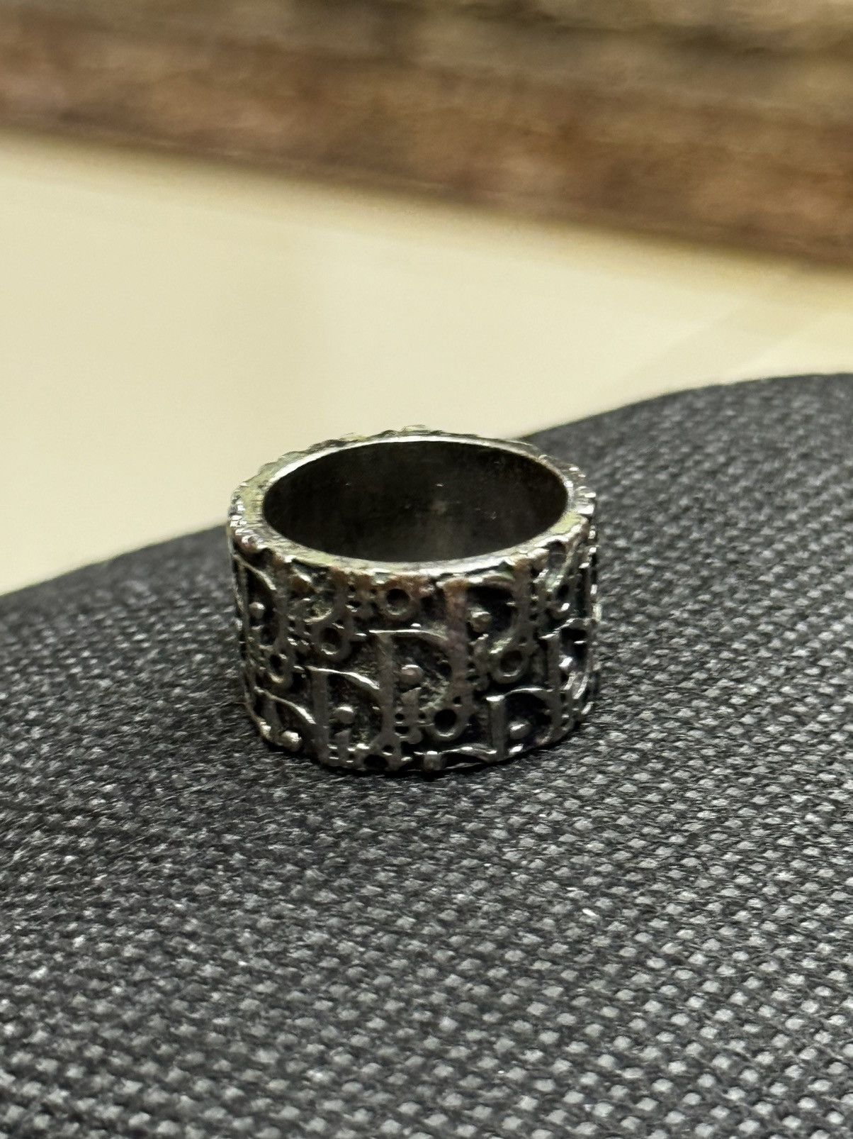 Dior CHRISTIAN DIOR MONOGRAM ENAMEL RING SIZE 6 Size ONE SIZE - 3 Thumbnail