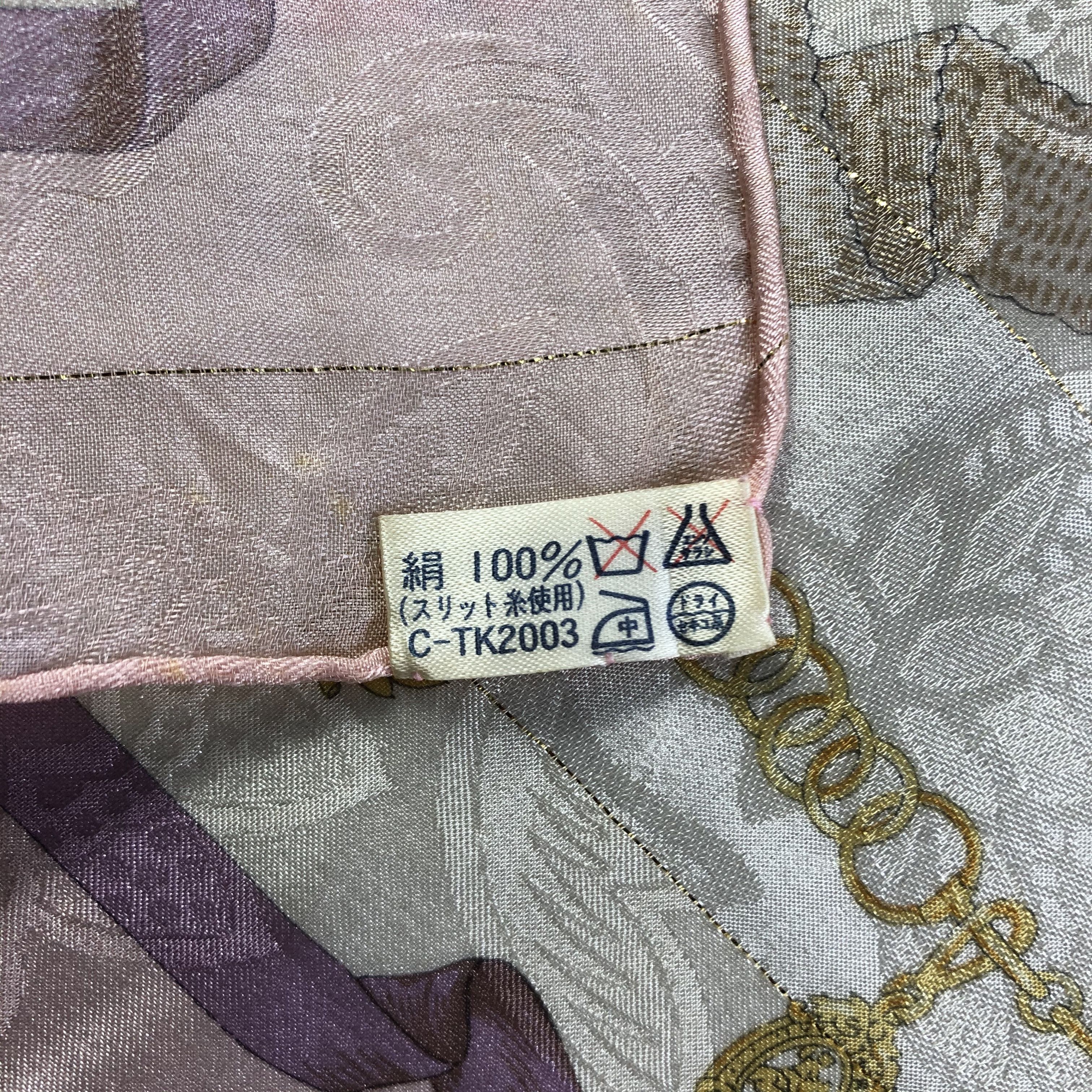 Lancel × Vintage Vintage Lancel Silk Scarf Size ONE SIZE - 5 Thumbnail