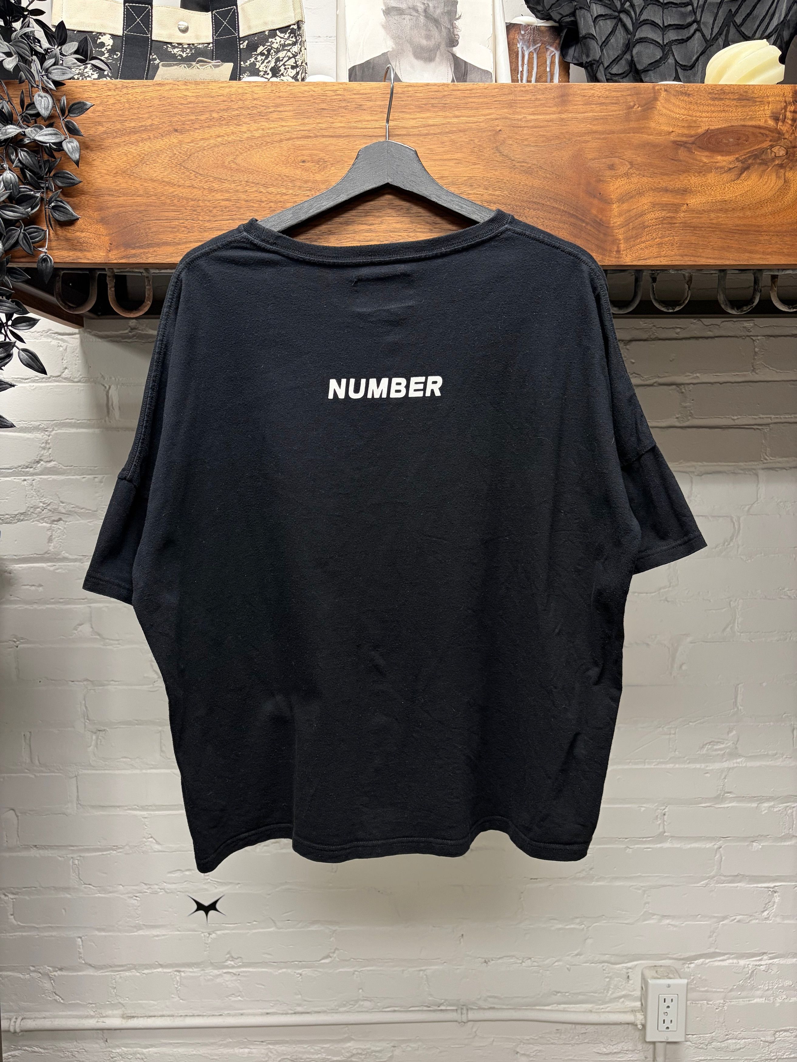 Number (N)ine Number (N)ine Script Logo Black T-Shirt Size US L / EU 52-54 / 3 - 4 Thumbnail