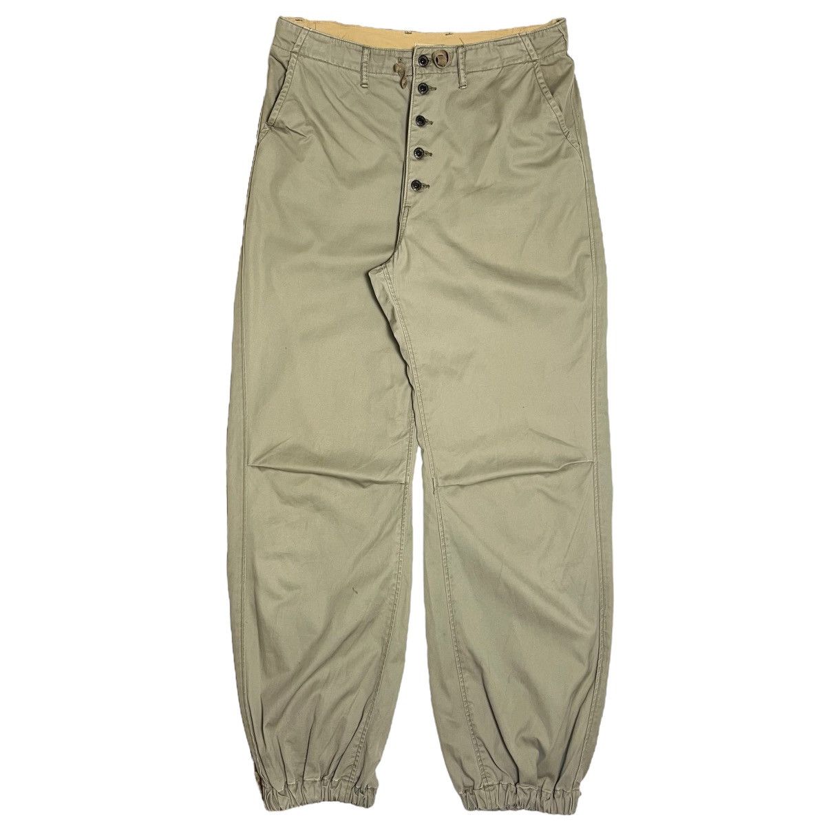 image of Kapital Button Fly Pants in Olive, Men's (Size 33)