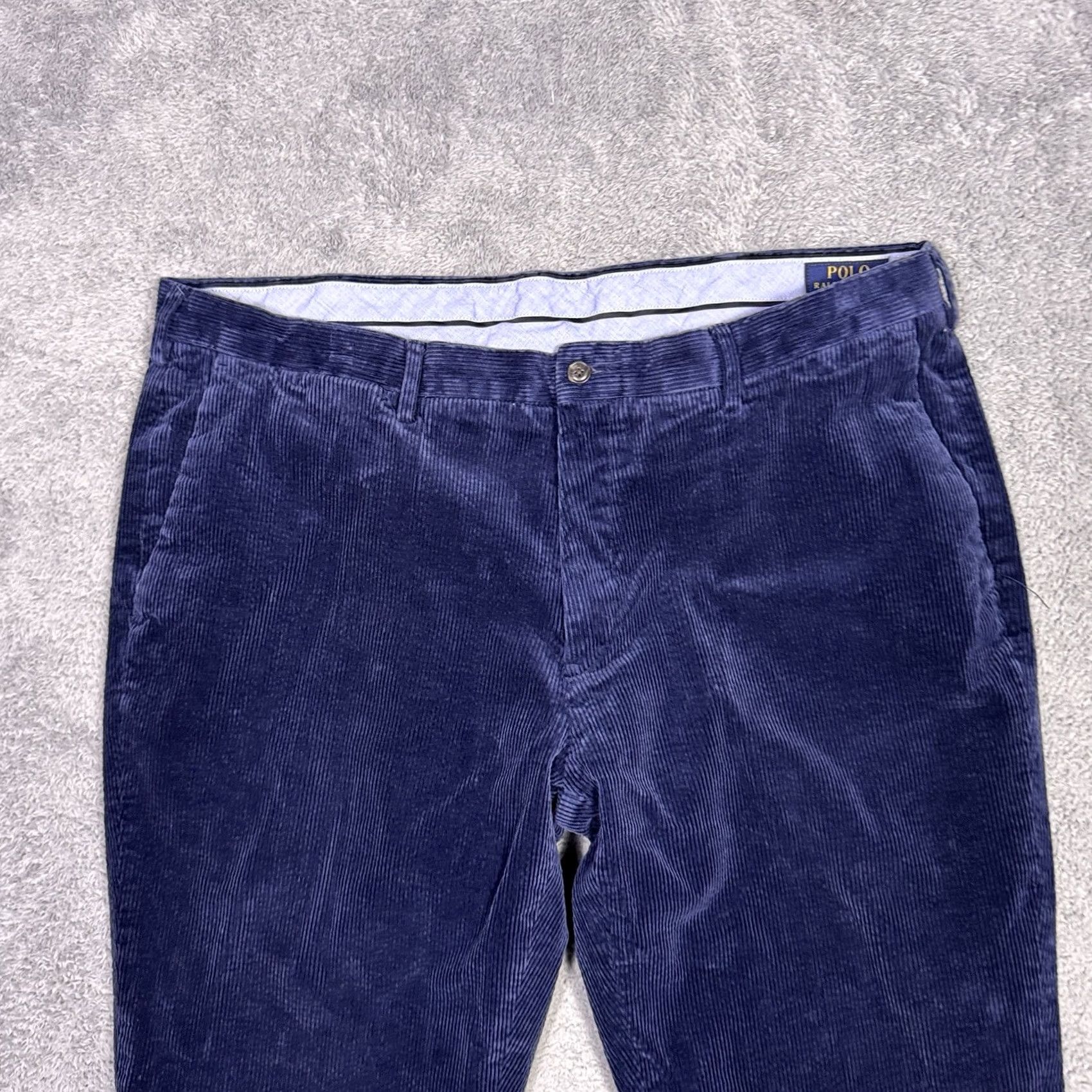 Polo Ralph Lauren Polo Ralph Lauren Corduroy Pants Mens 38x26 Classic Fit Chino Trouser Blue Size US M / EU 48-50 / 2 - 3 Thumbnail