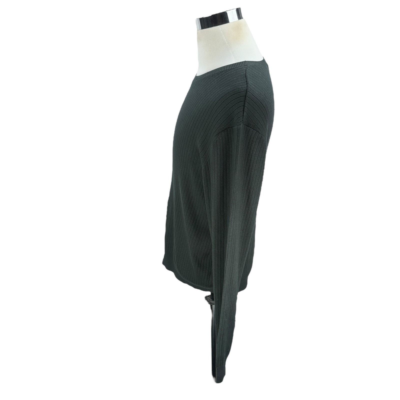 Theory Theory Sweater Mens XL Dark Charcoal Gray Silk Blend Size US XL / EU 56 / 4 - 4 Thumbnail