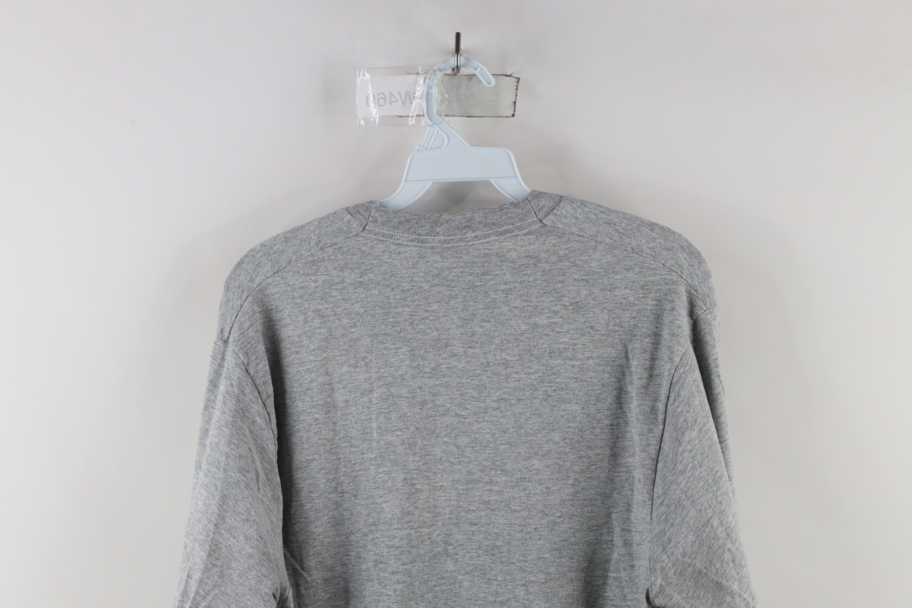 Vintage Vintage 90s Streetwear Long Sleeve T-Shirt Heather Gray USA Size US L / EU 52-54 / 3 - 9 Thumbnail