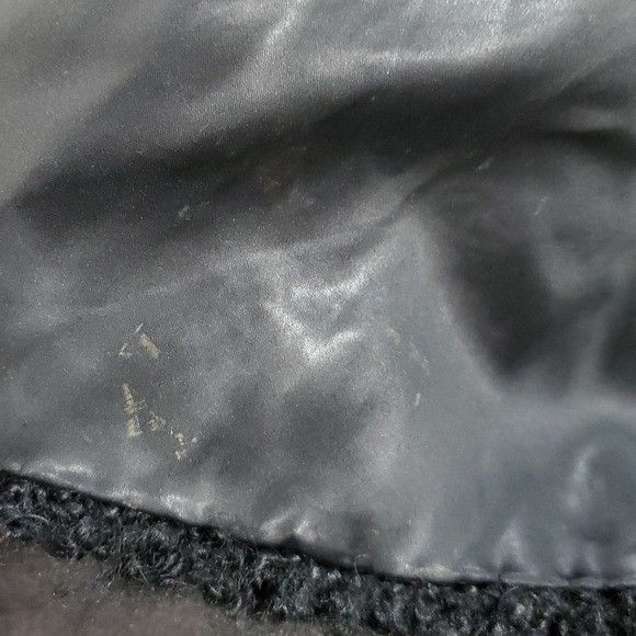 Designer × Vintage Vintage 80s Retro Faux Mongolian Persian Lamb Black Fur Cape Size ONE SIZE - 6 Thumbnail