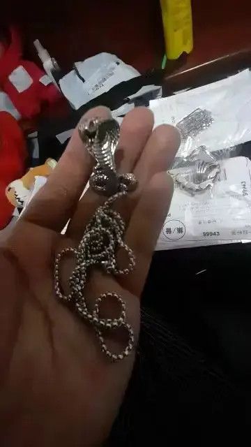Jewelry Cobra Snake Pendant Necklace Size ONE SIZE - 2 Thumbnail