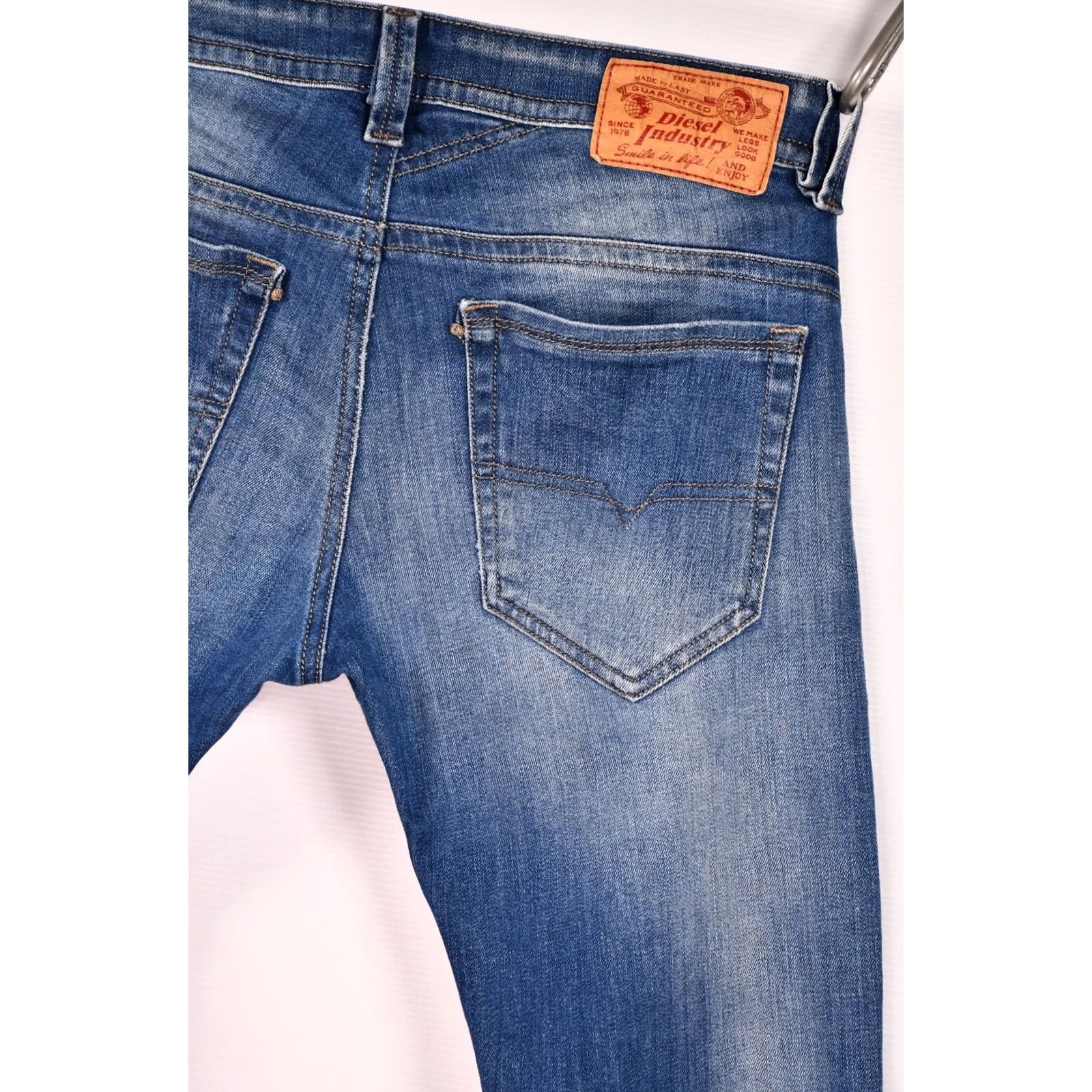 Diesel Diesel Thavar 0RP36_Stretch Slim-Skinny Jeans W30/L32 Men Blue 98% Cotton 2% Elastane Slim Regular Fit Denim Jeans Mens Size US 30 / EU 46 - 7 Thumbnail