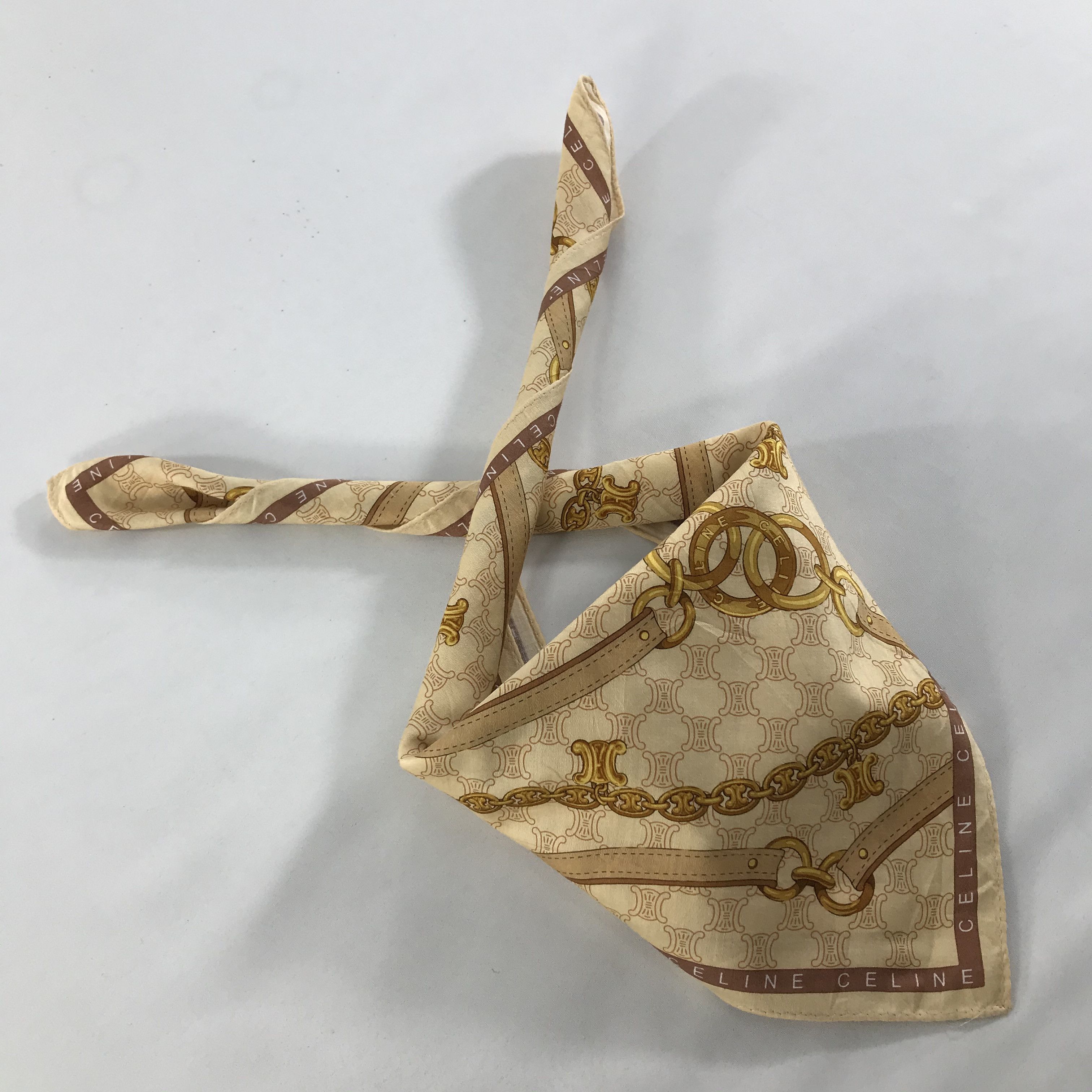 Celine × Vintage Celine Bandana / Handkerchief / Neckerchief - S1532 Size ONE SIZE - 4 Thumbnail
