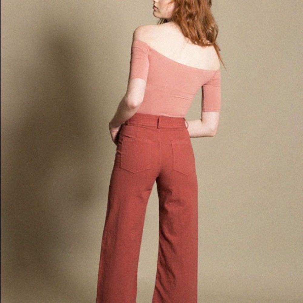Other Alix Terracotta Mauve Nude Pink Beverly Off shoulder Bodysu Size L / US 10 / IT 46 - 2 Thumbnail