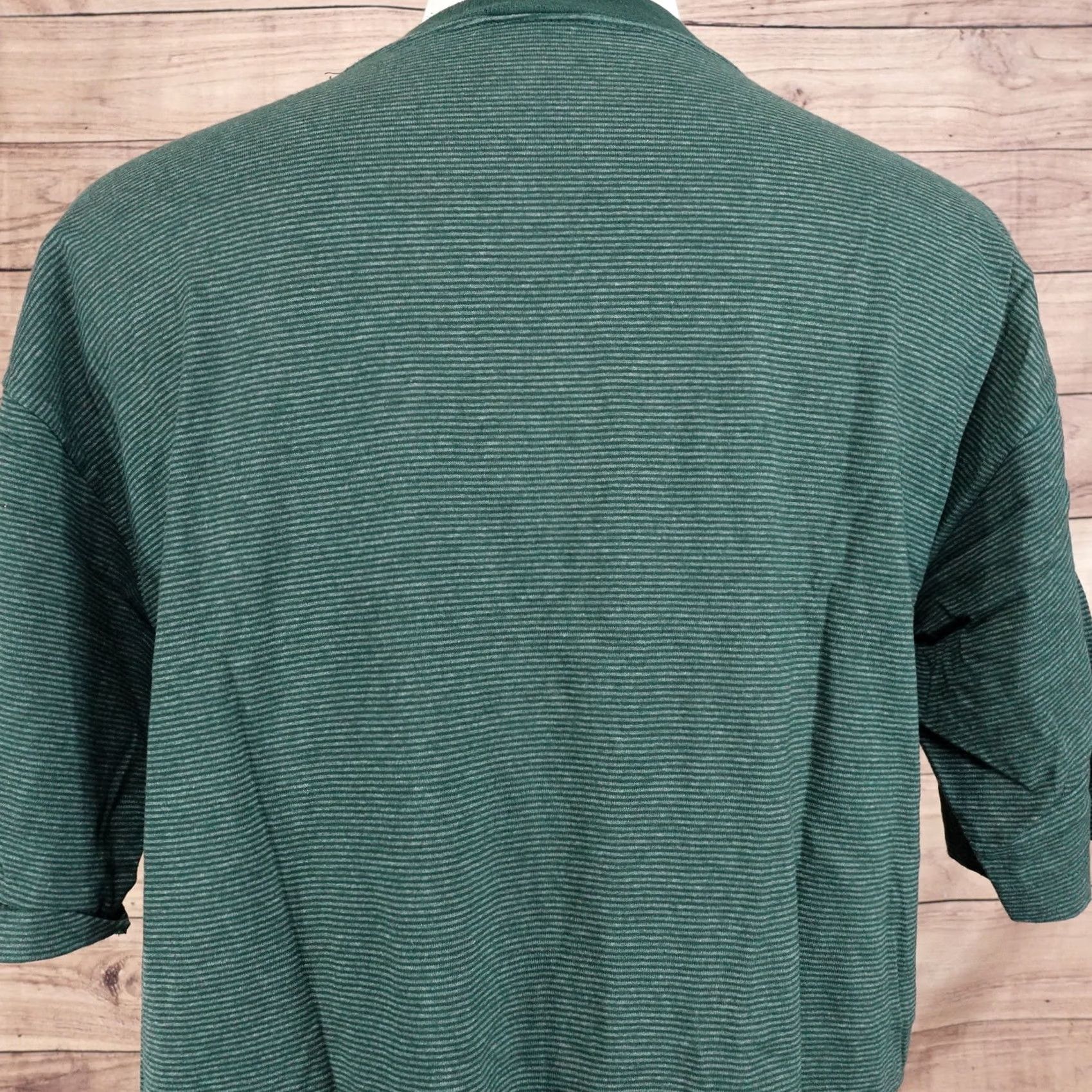 Vintage VINTAGE DAYTONA BEACH FLORIDA USA GREEN STRIPED SINGLE STITCH TSHIRT XL Size US XL / EU 56 / 4 - 6 Thumbnail