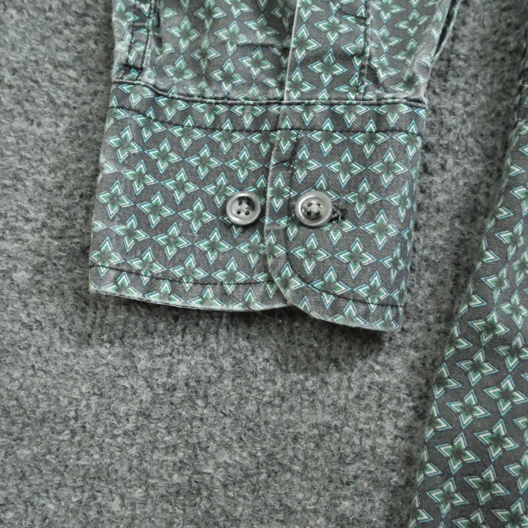 Wrangler VINTAGE Wrangler Shirt Mens 2XL Green Black Button Up Geometric Western 90s Mens Size US XXL / EU 58 / 5 - 6 Thumbnail