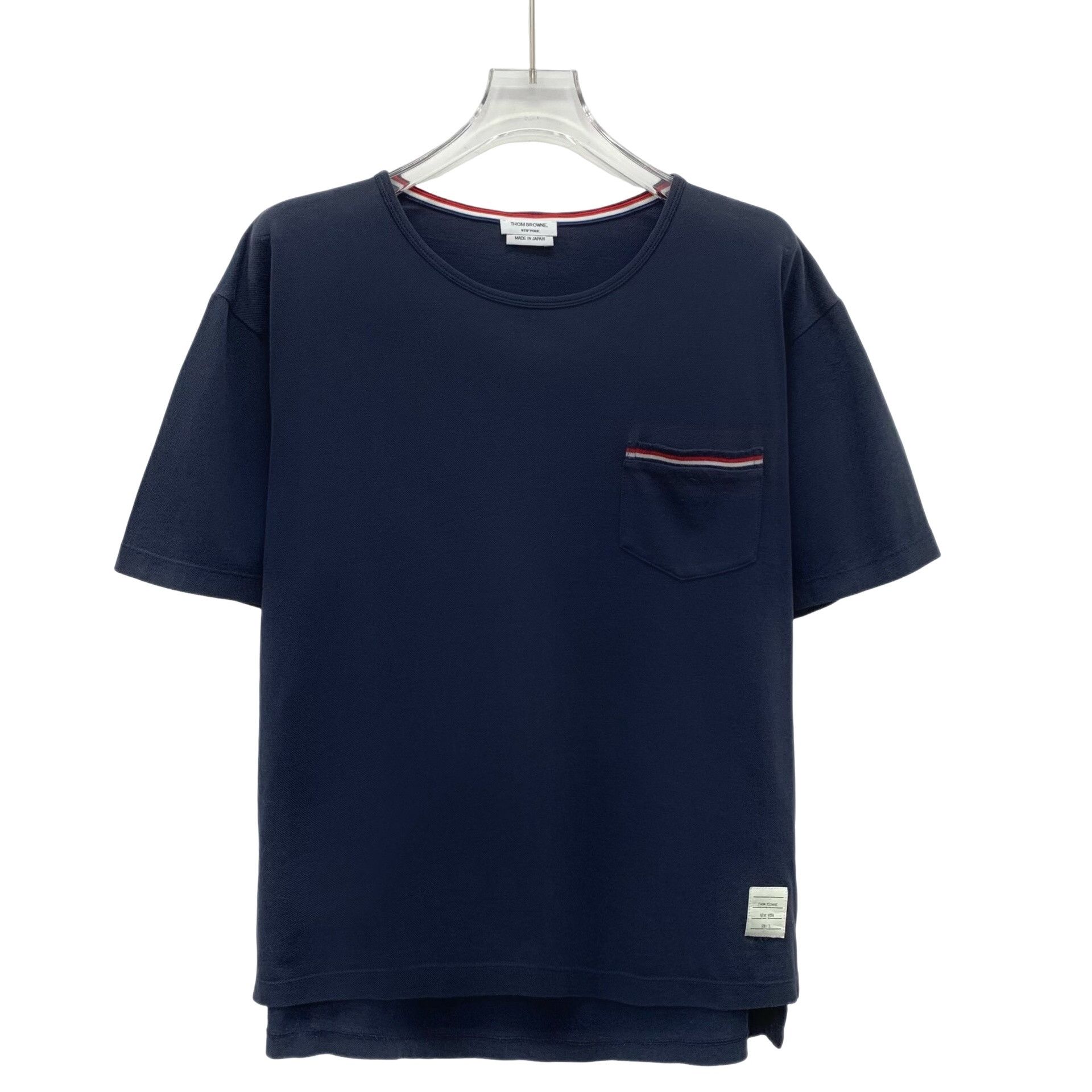 Thom Browne Thom Browne Striped Pocket T-Shirt Size 2 Size US M / EU 48-50 / 2 - 1 Thumbnail