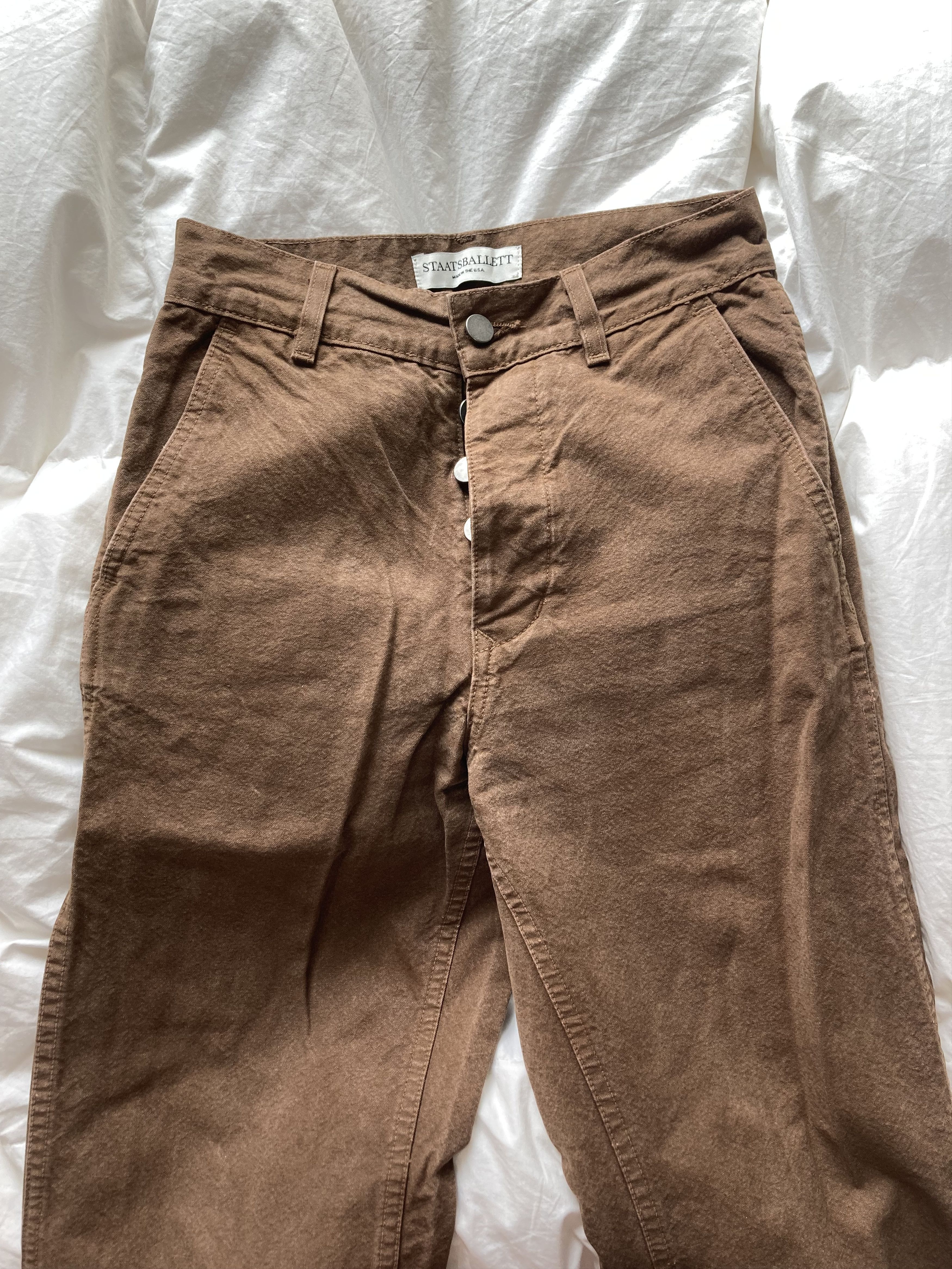 Staatsballett Staatsballett brown canvas pants Size 25" / US 0 / IT 36 - 3 Thumbnail