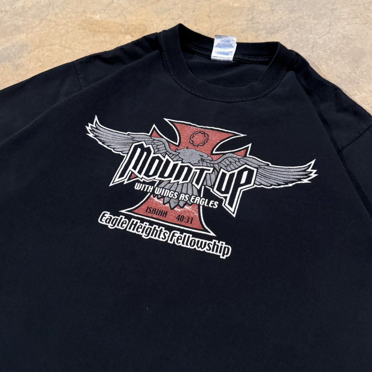 Vintage 2000s Jesus Eagle West Coast Choppers Faded Tee ERD Grunge Size US L / EU 52-54 / 3 - 3 Thumbnail
